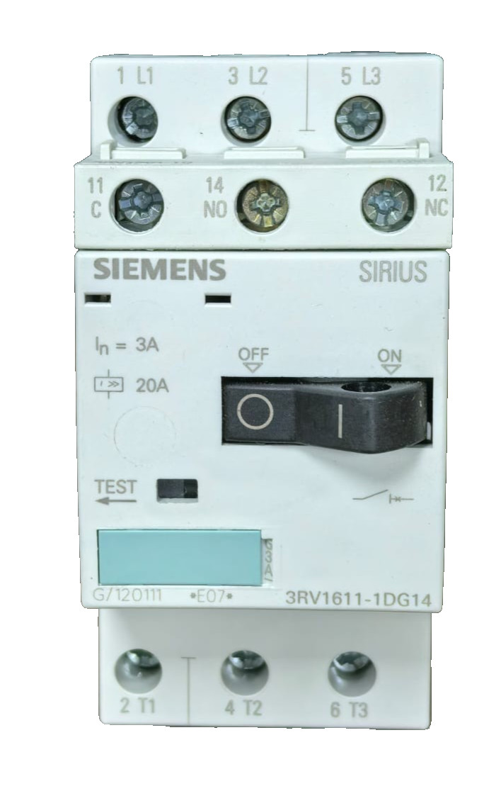 Siemens 3RV1611-1DG14 SIEMENS 3RV1611-1DG14 SIRIUS VOLTAGE TRANSFORMER CIRCUIT-BREAKERS 3