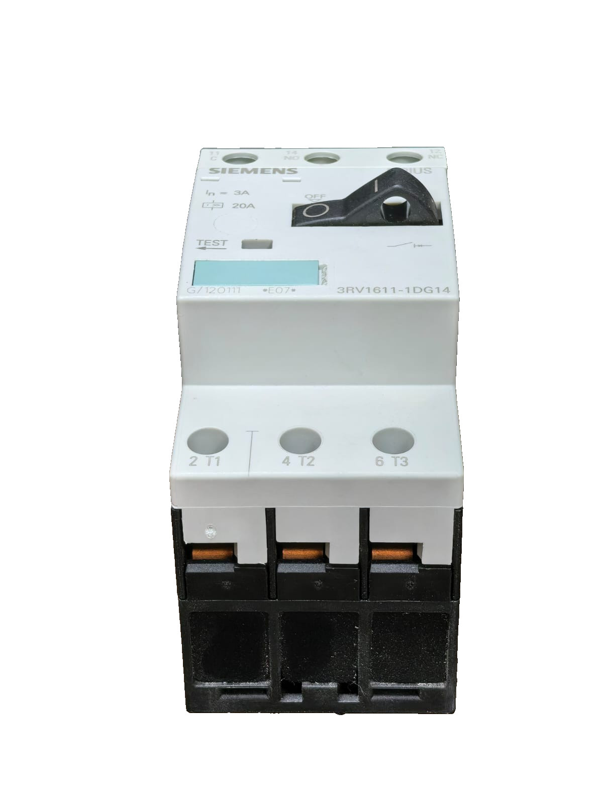 Siemens 3RV1611-1DG14 SIEMENS 3RV1611-1DG14 SIRIUS VOLTAGE TRANSFORMER CIRCUIT-BREAKERS 6