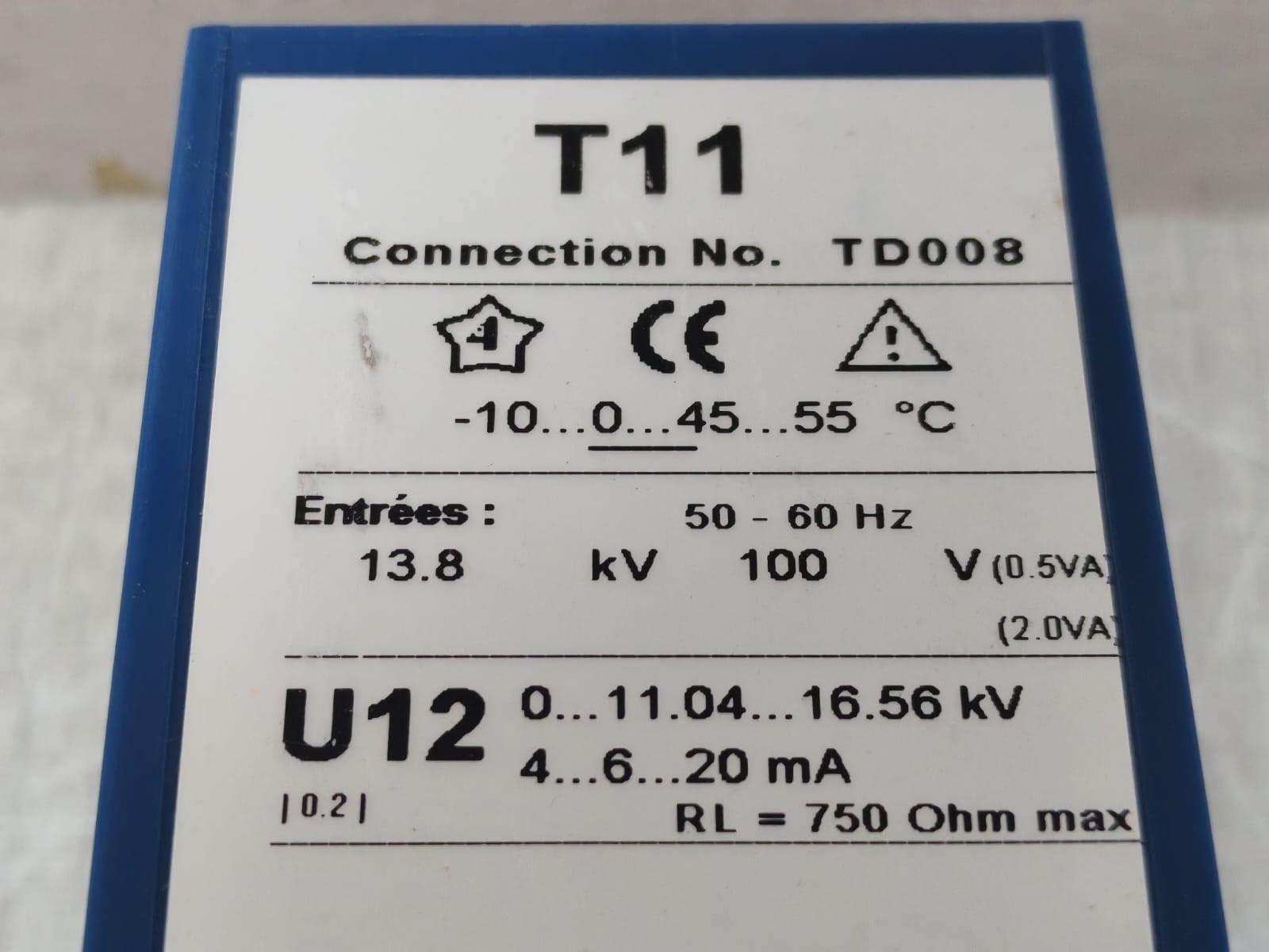 Triad TD008 ENERDIS TRIAD T11 TD008 0..11.04.16.56KV TRANSDUCER 6