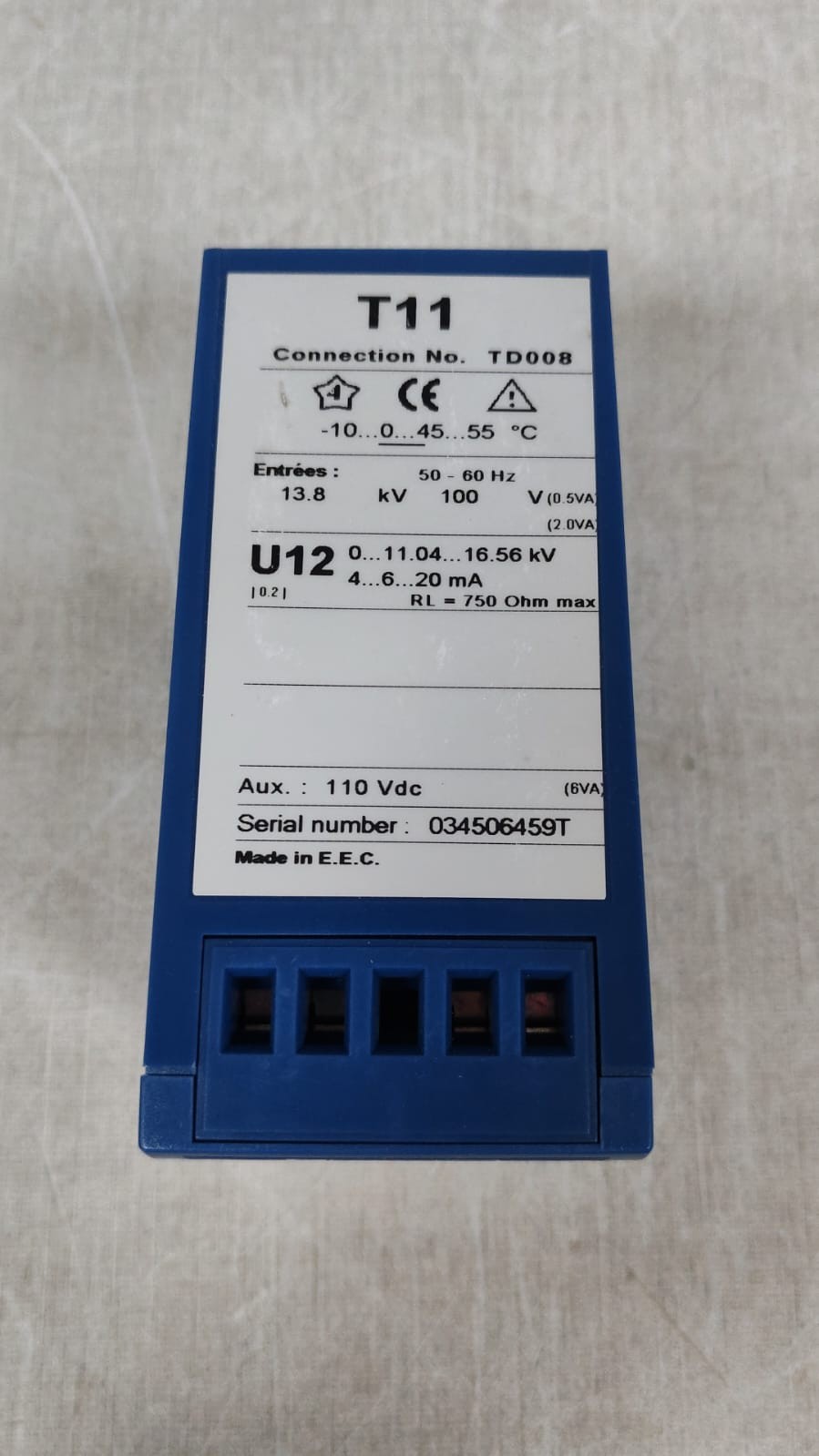 Triad TD008 ENERDIS TRIAD T11 TD008 0..11.04.16.56KV TRANSDUCER 10