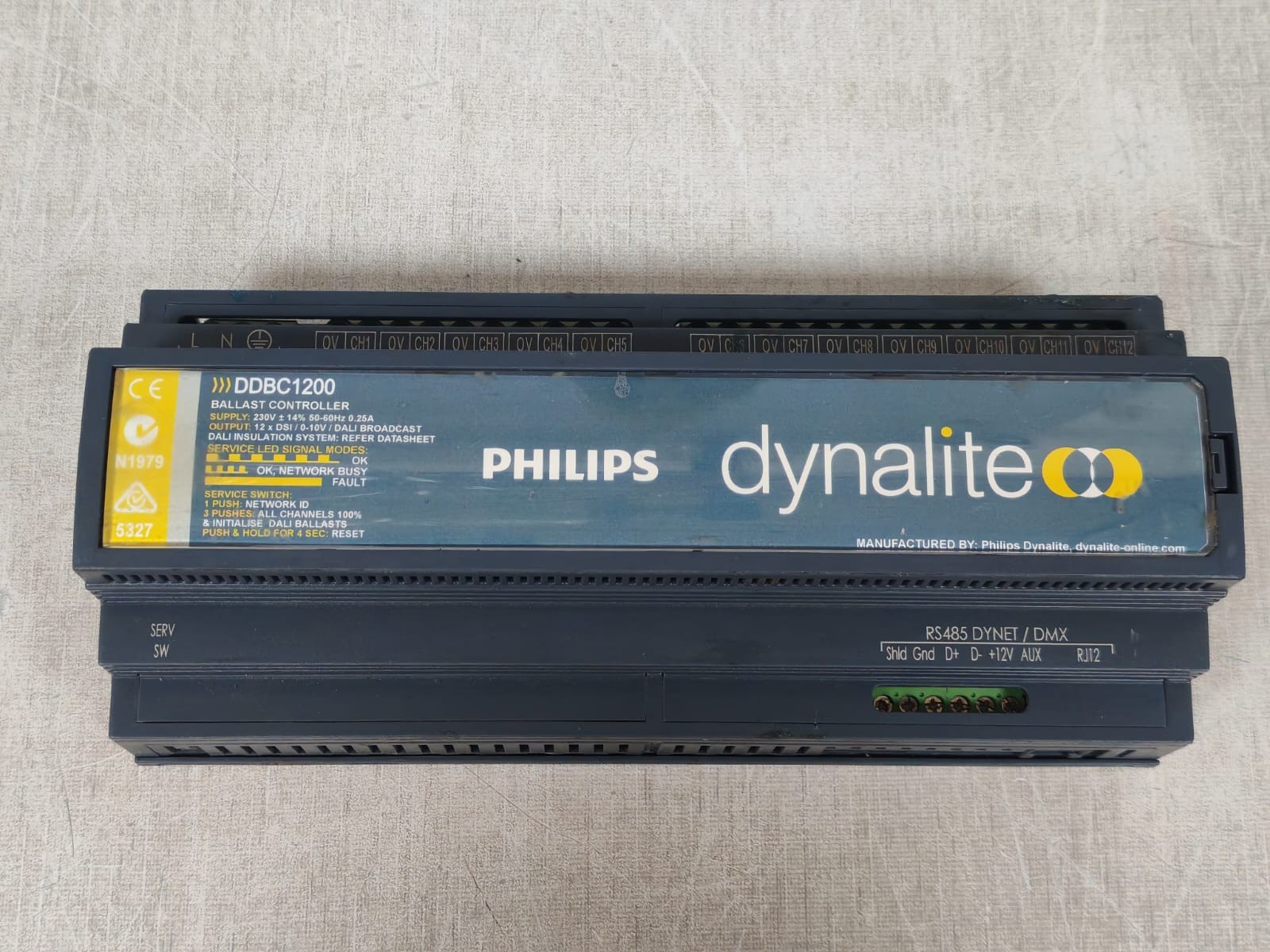 Philips DDBC1200 PHILIPS DYNALITE DDBC1200 BALLAST CONTROLLER 230V 7
