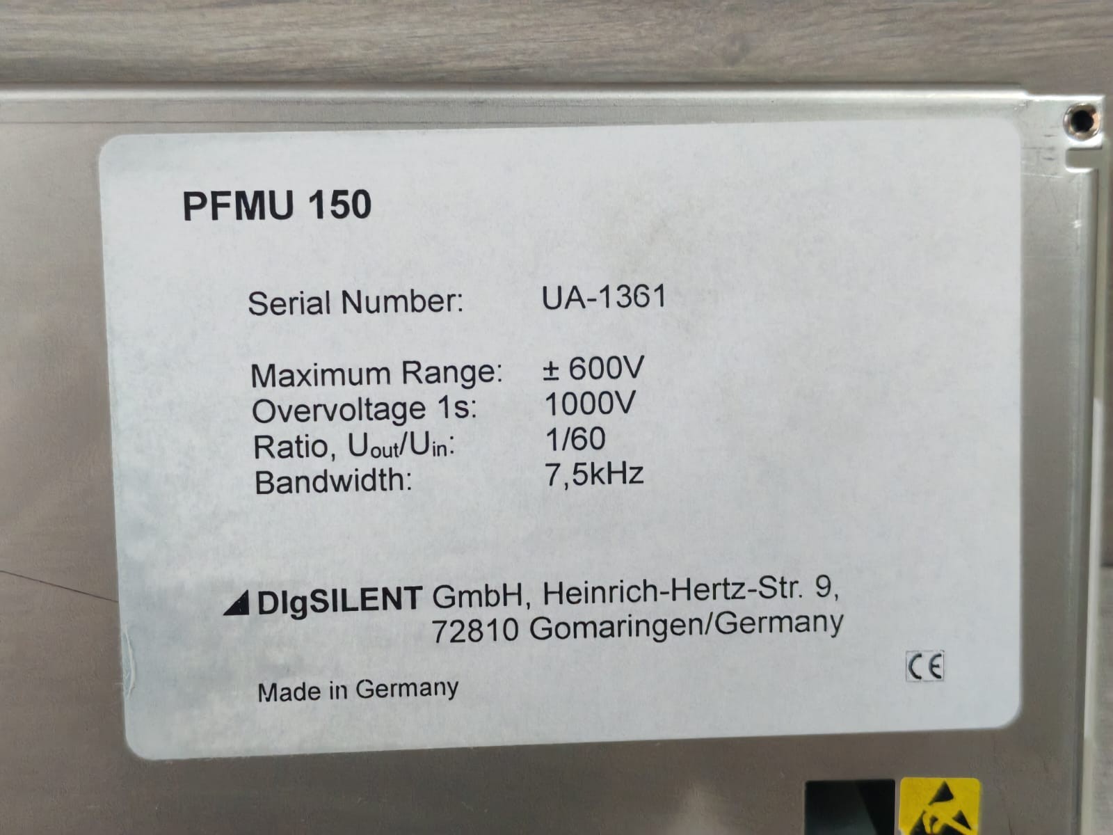 DIG SILENT PFMU-150 DIG SILENT PFMU 150 3X 150VOLT CIRCUIT BOARD 9