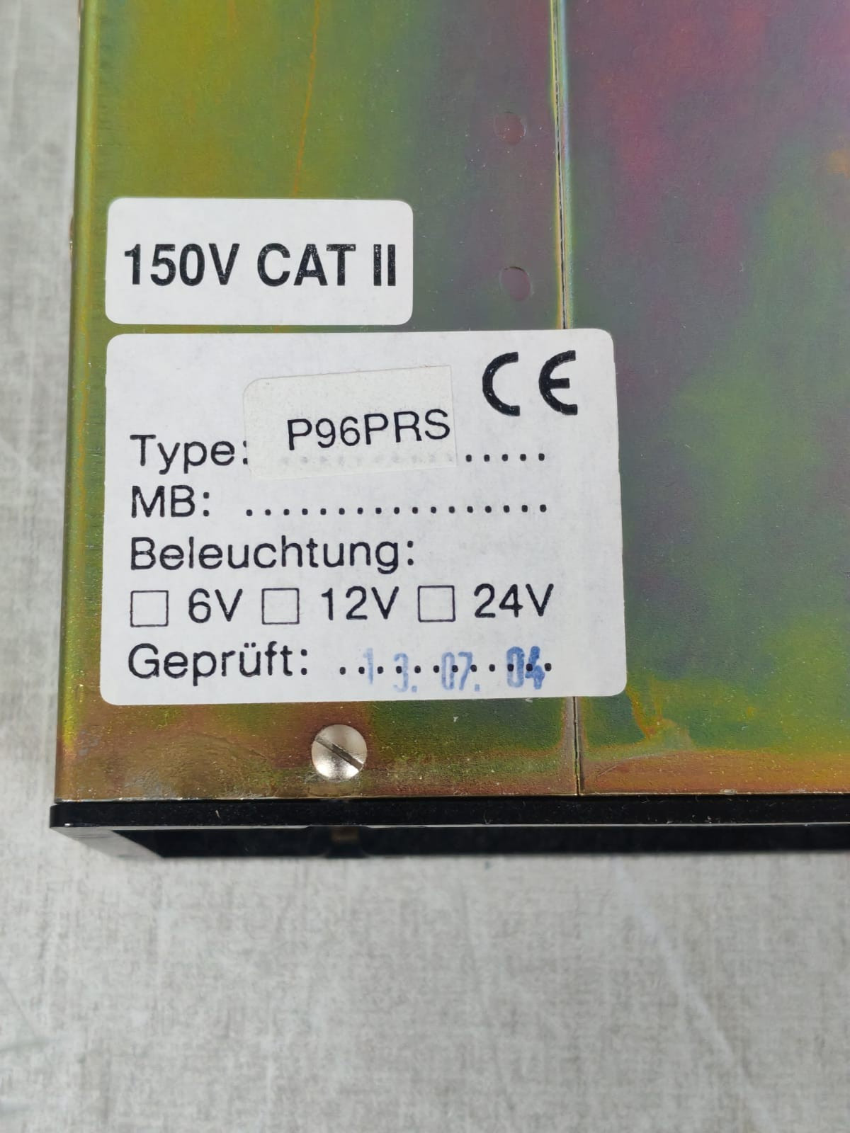 CEWE P96PRS CEWE INSTRUMENT P96PRS AMMETER 150V 9