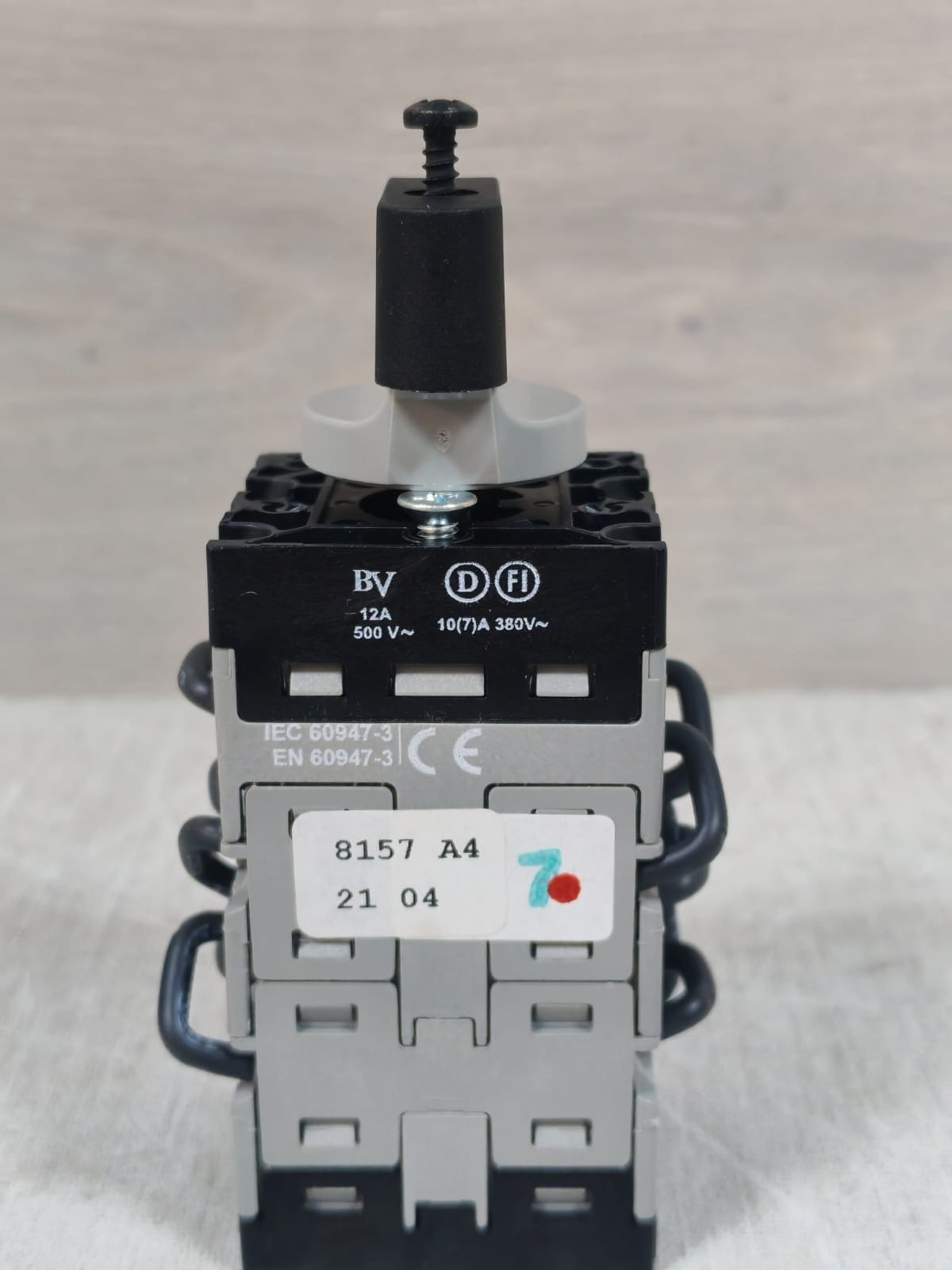 BACO PR12 BACO PR12 ROTARY SELECTOR SWITCH 20A 5