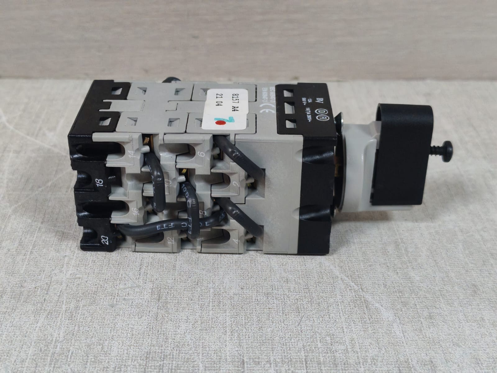 BACO PR12 BACO PR12 ROTARY SELECTOR SWITCH 20A 6