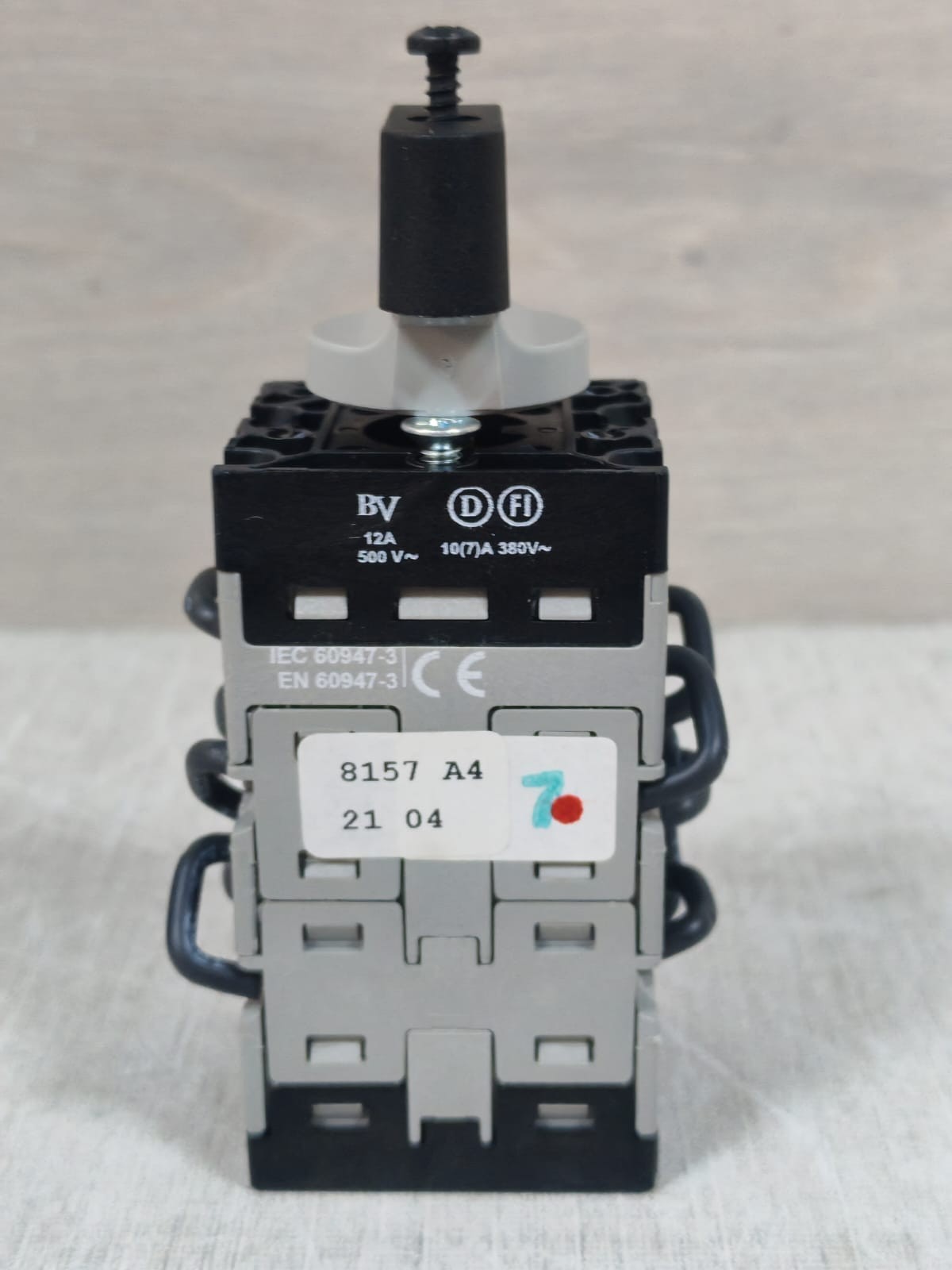 BACO PR12 BACO PR12 ROTARY SELECTOR SWITCH 20A 8
