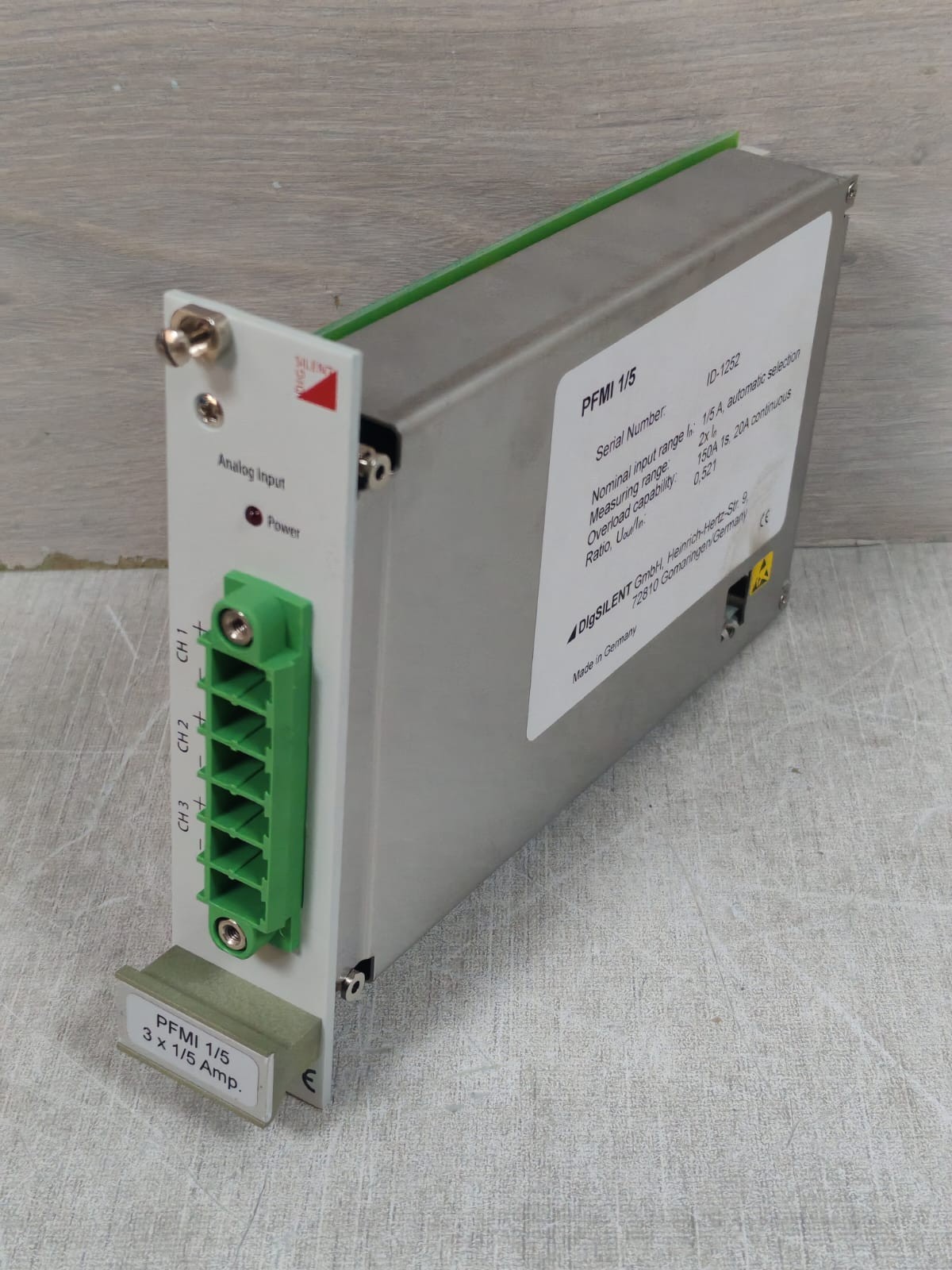 DIG SILENT 1/5 DIG SILENT PFMI 1/5 3X 1/5 AMP. CIRCUIT BOARD 6