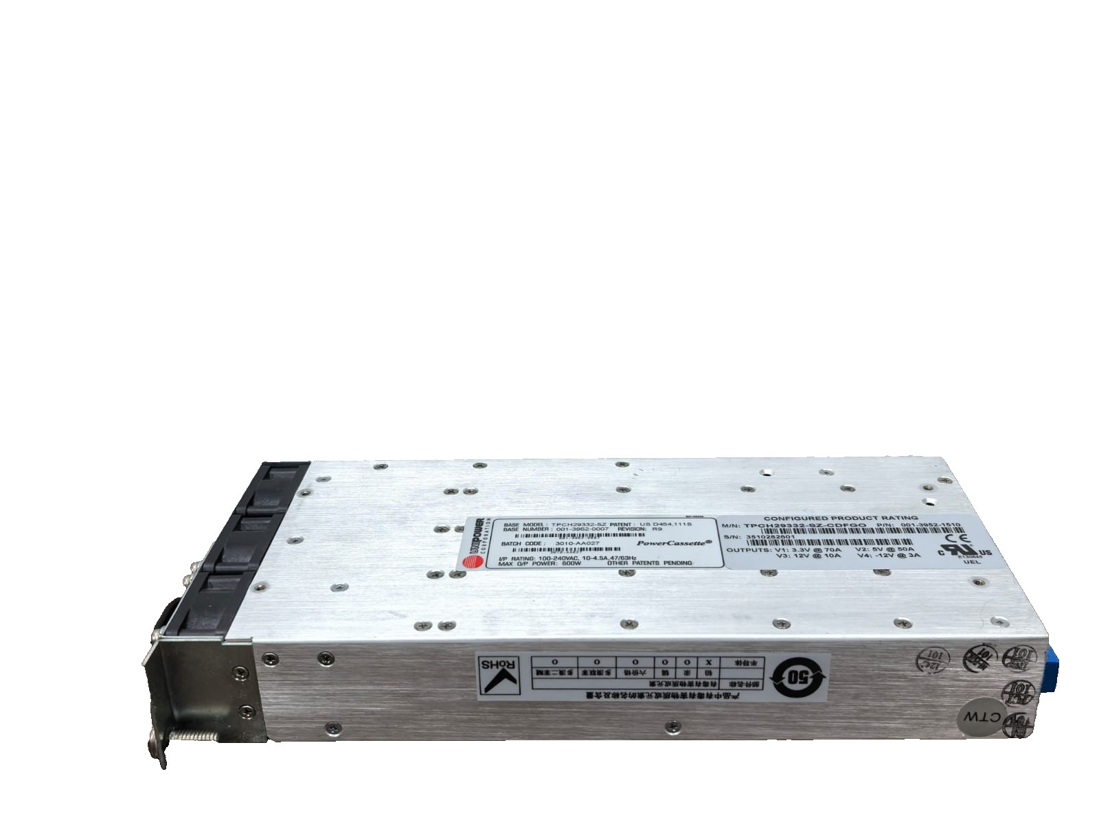 UNIPOWER TPCH29332-SZ UNIPOWER TPCH29332-SZ POWER SUPPLY 001-3952-0007 R9 6