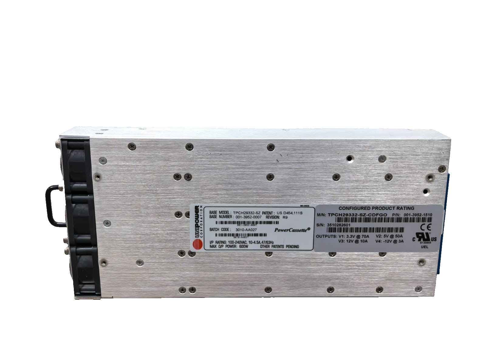 UNIPOWER TPCH29332-SZ POWER SUPPLY 001-3952-0007 R9