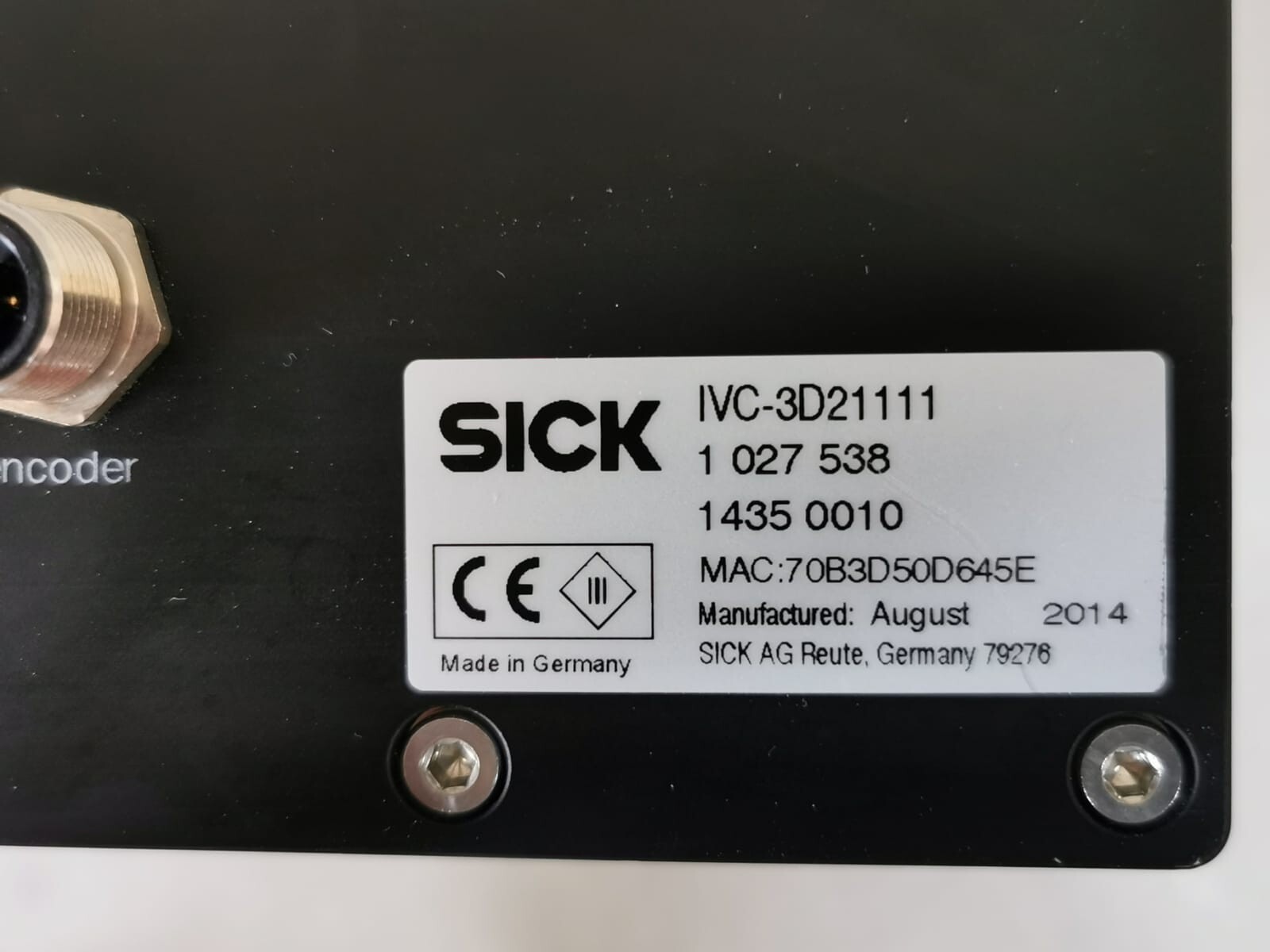 SICK IVC-3D21111 SICK IVC-3D21111 / IVC-3D Camera 3D High Resolution Part No: 1027538 4