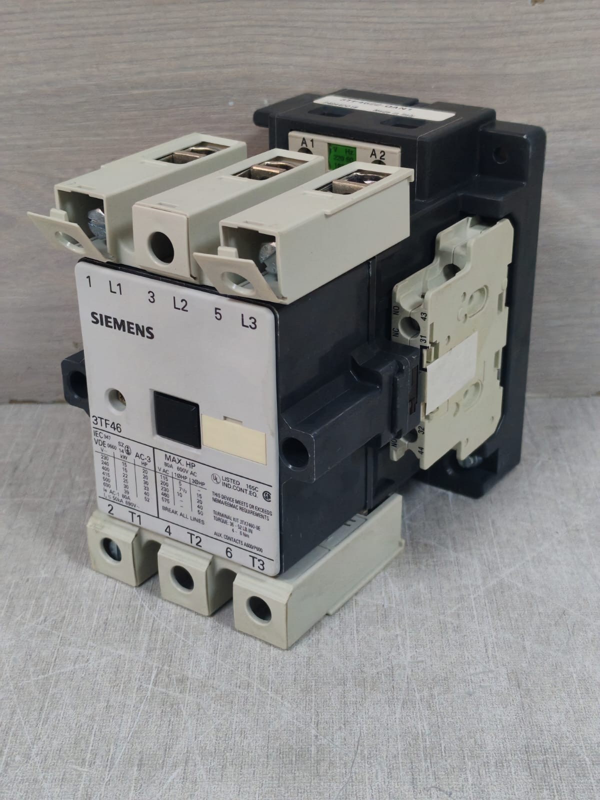 Siemens 3T4F622-OAN1 SIEMENS 3TF46 / 3T4F622-OAN1 CONTACTOR 5