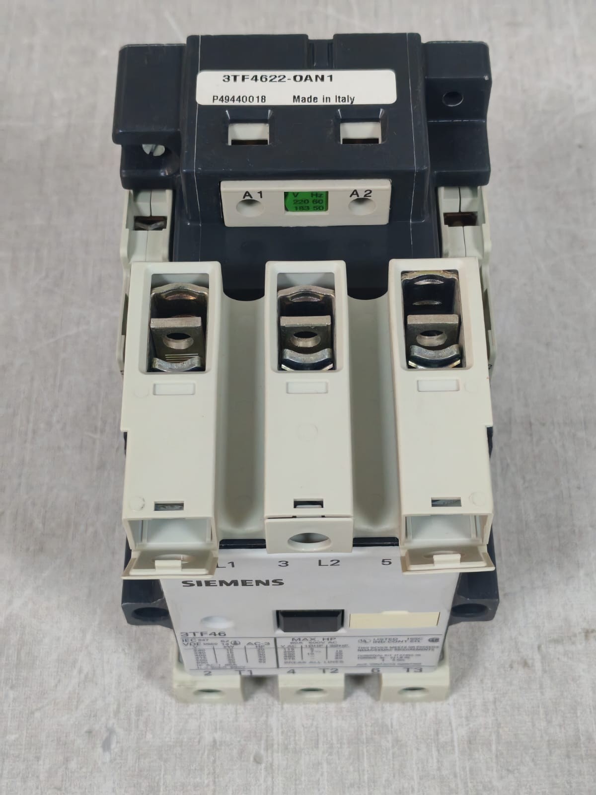 Siemens 3T4F622-OAN1 SIEMENS 3TF46 / 3T4F622-OAN1 CONTACTOR 9