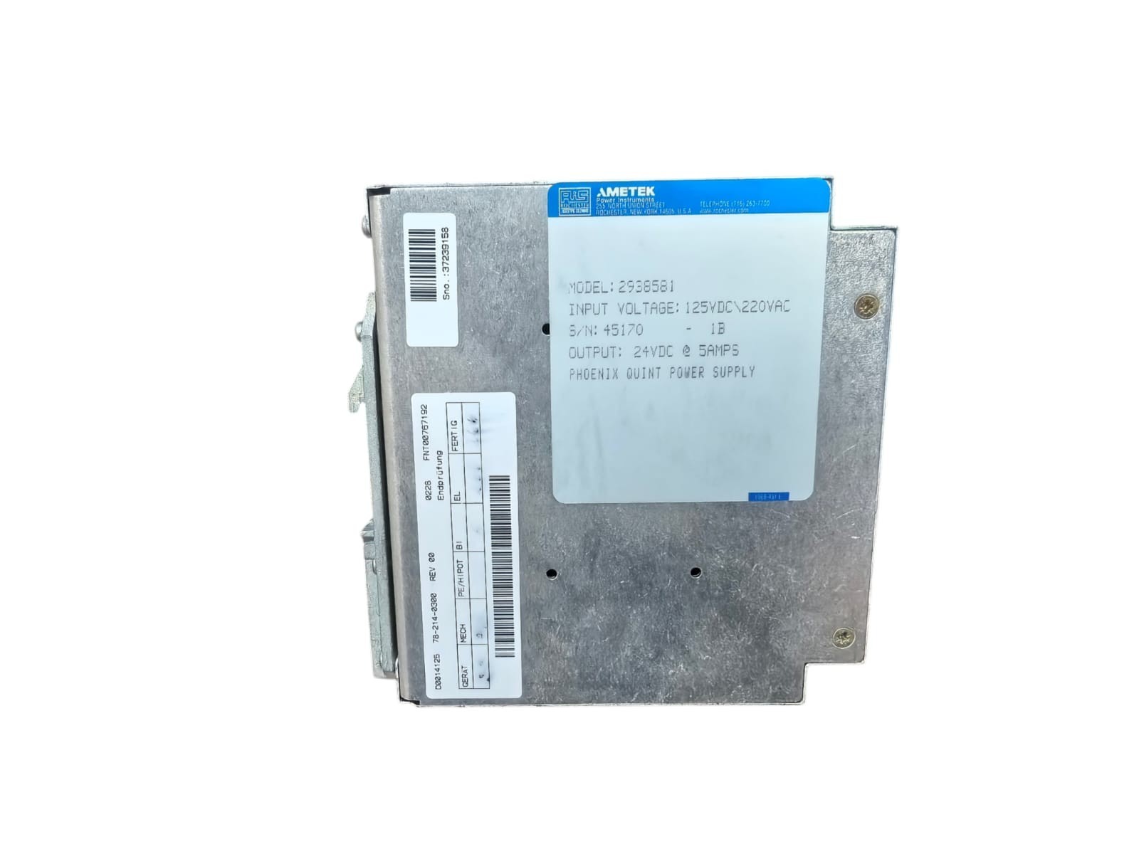 Phoenix Contact 2938581 PHOENIX CONTACT QUINT-PS-100-24OAC/24DC/5 POWER SUPPLY 2938581 4