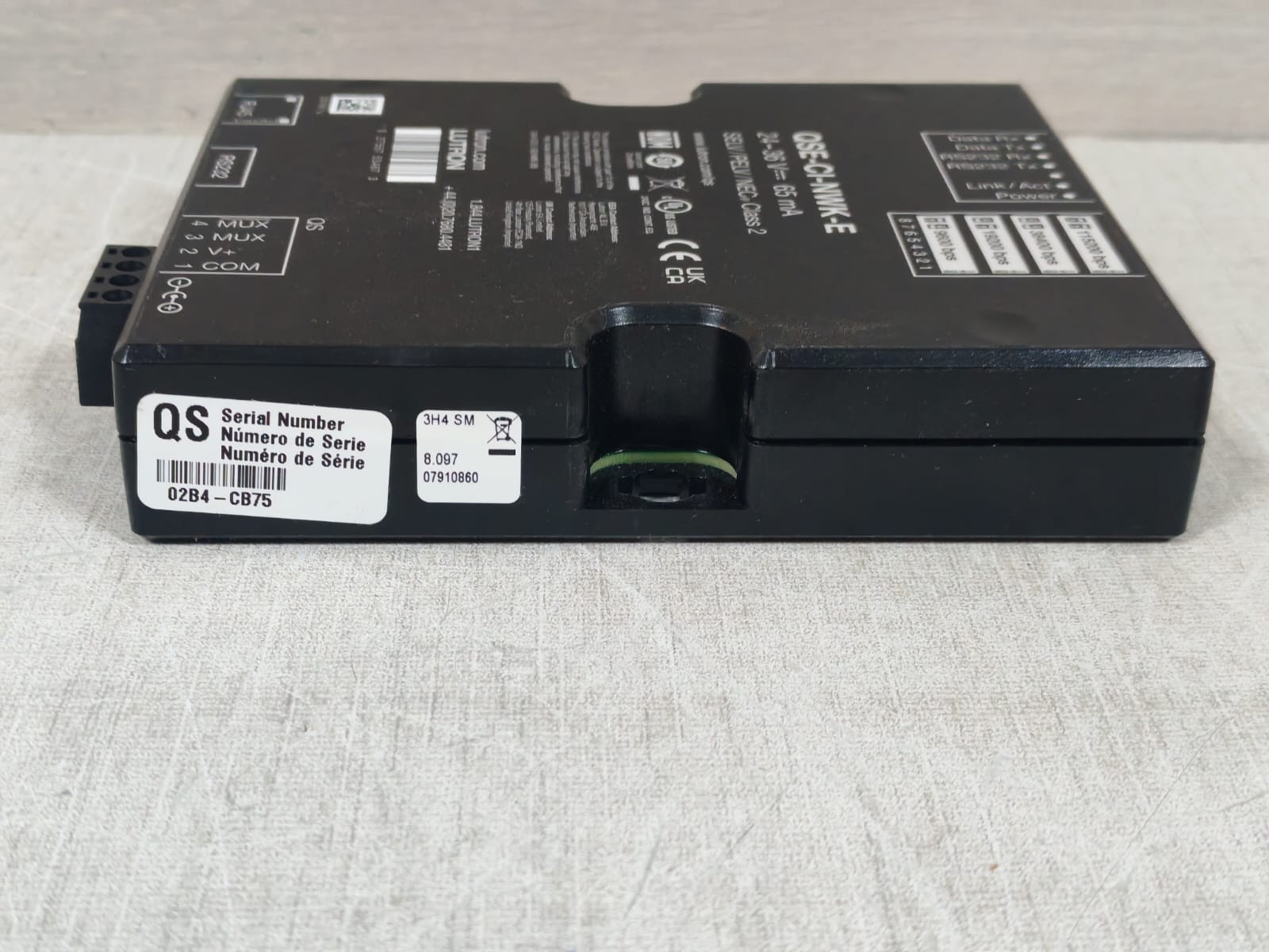LUTRON QSE-CI-NWK-E LUTRON QSE-CI-NWK-E NETWORK INTERFACE MODULE 24-36V 65MA 7