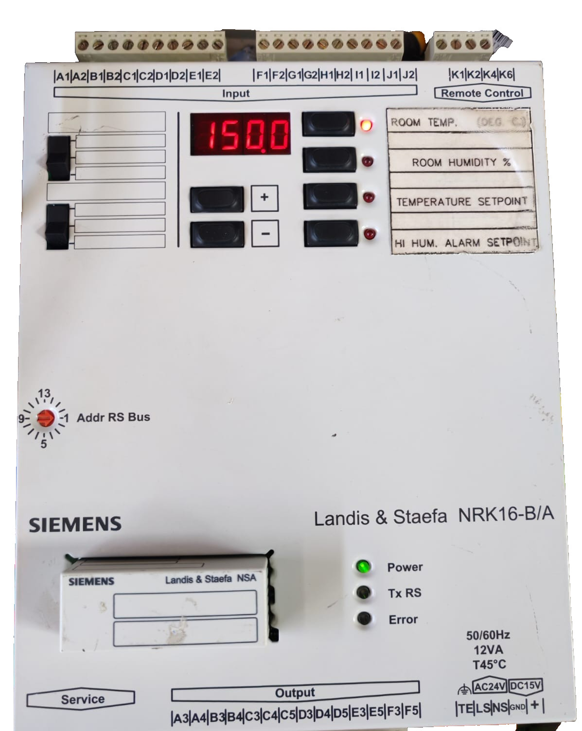 SIEMENS LANDIS & STAEFA NRK16-B/A SYSTEM CONTROLLER