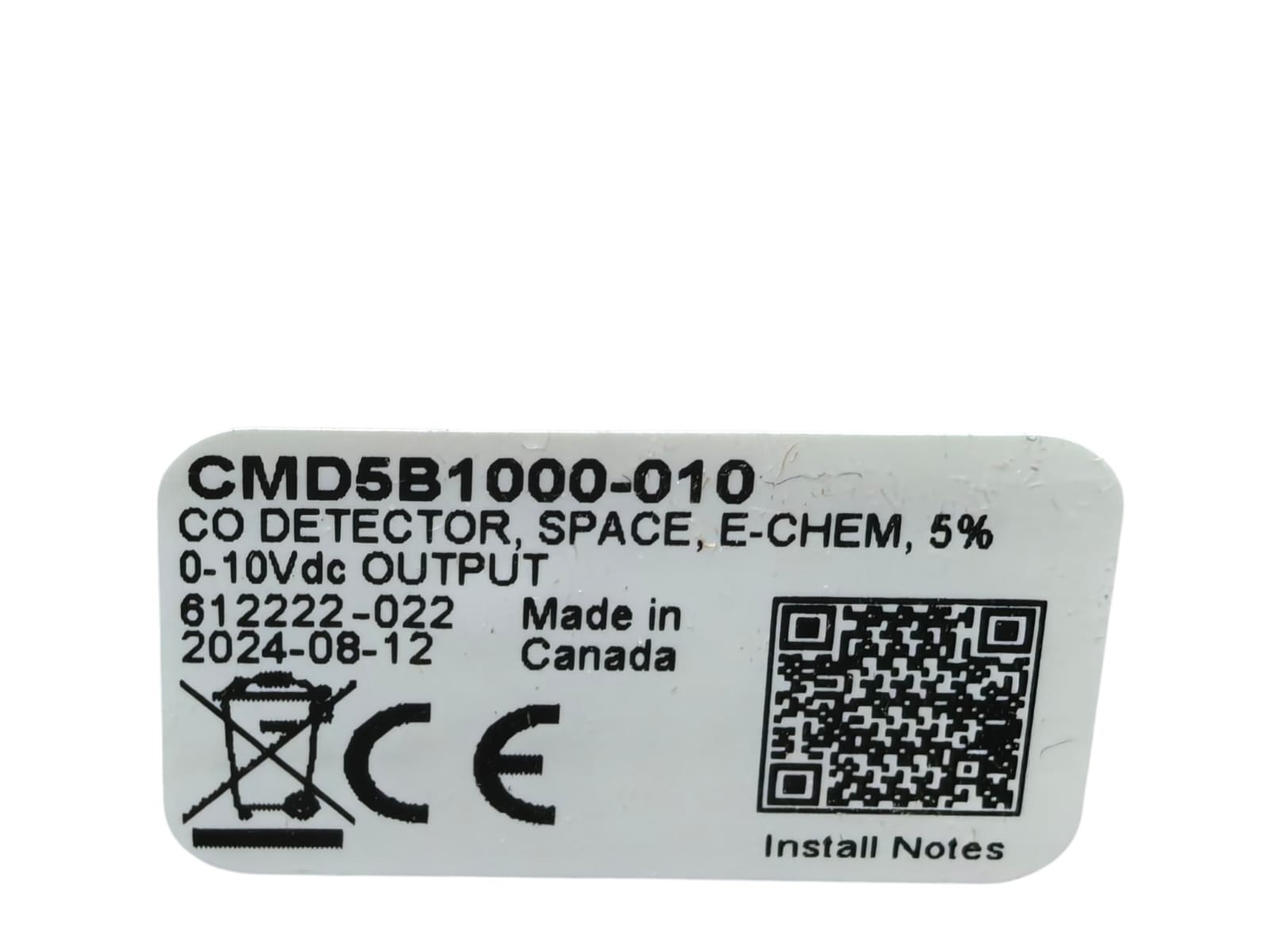 Greystone CMD5B1000-010 GREYSTONE CMD5B1000-010 CO DETECTOR,SPACE,E-CHEM 5% 0-10VDC OUTPUT 3
