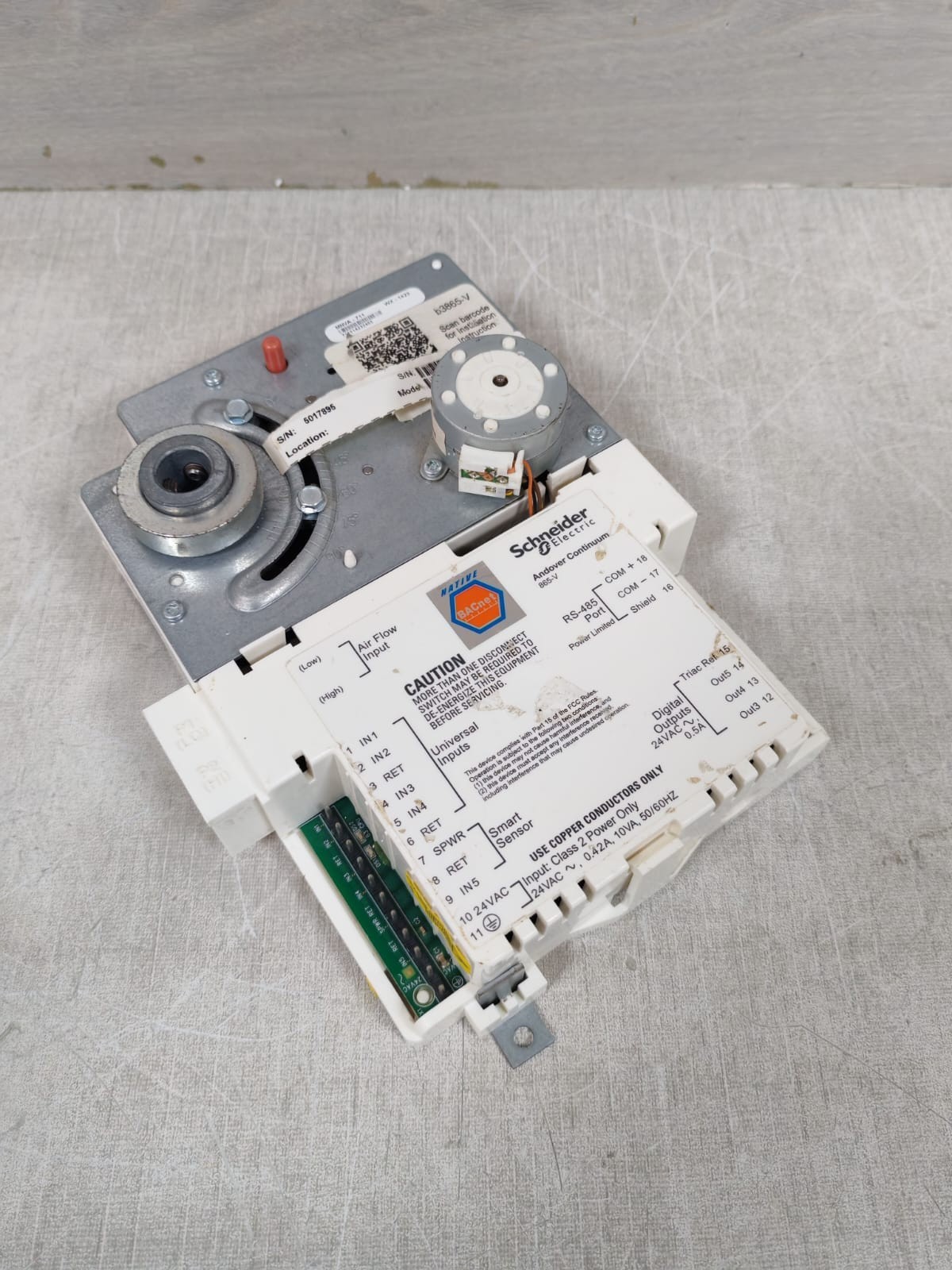Schneider Electric B3865-V SCHNEIDER ELECTRIC B3865-V ANDOVER CONTINUUM 865V 2