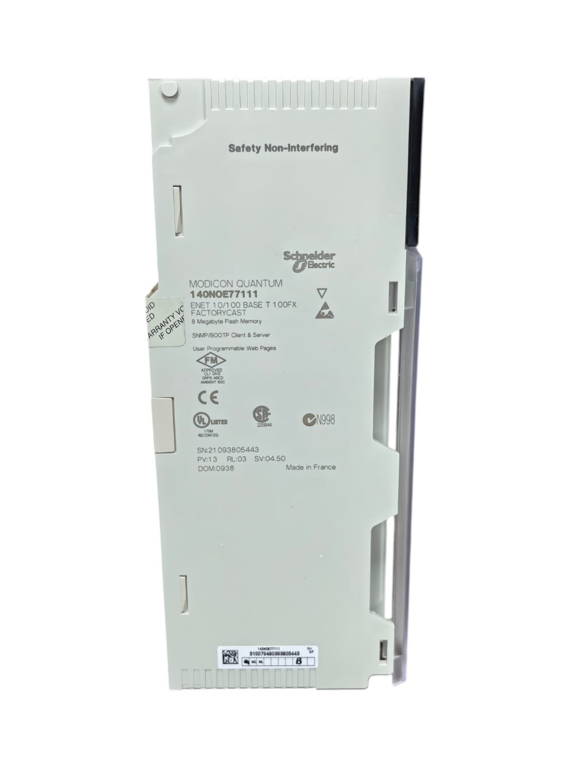 Schneider 140NOE77111 SCHNEIDER ELECTRIC 140NOE77111 MODICON QUANTUM ETHERNET MODULE 5