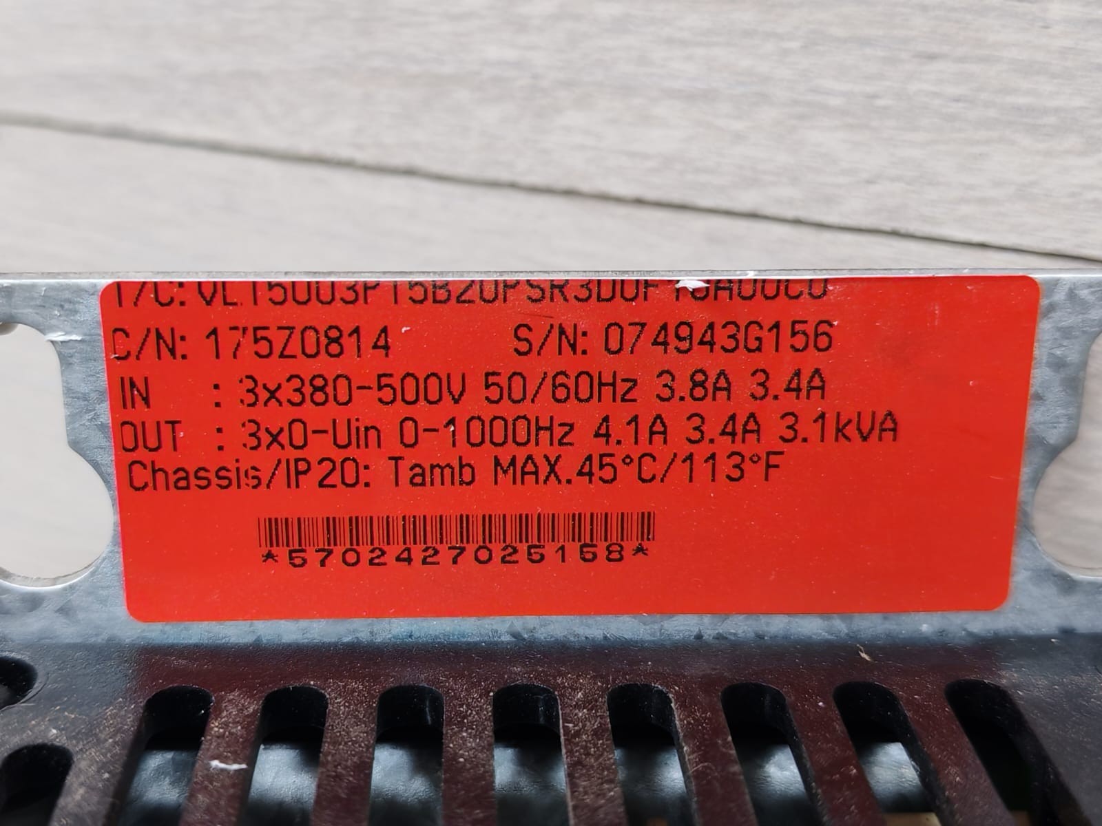 Danfoss 175Z0814 Danfoss VLT 5000 175Z0814 Frequency Converter Drive Without Control 2