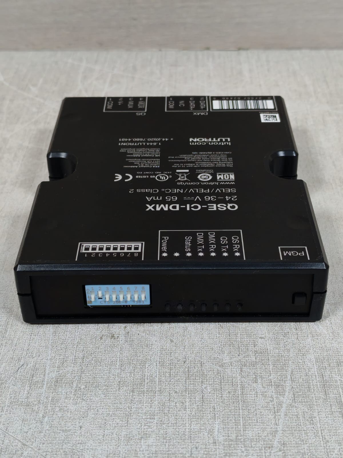 Lutron QSE-CI-DMX LUTRON GRAFIK EYE QSE-CI-DMX SELV/PELV/NEC CONTROL INTERFACE 24-36V 65MA 9