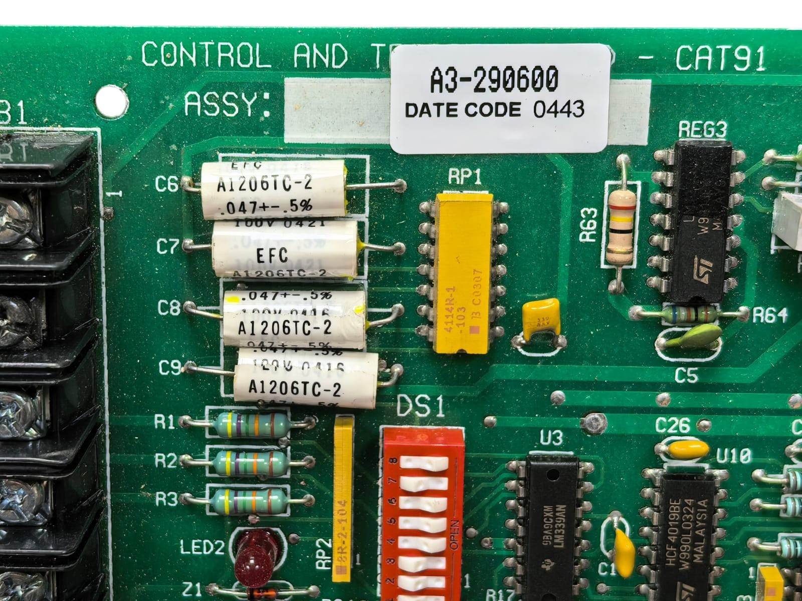 RAPID POWER TECHNOLOGIES A3-290600 RAPID POWER TECHNOLOGIES A3-290600 CONTROL AND TRIGGER BOARD -CAT91 3