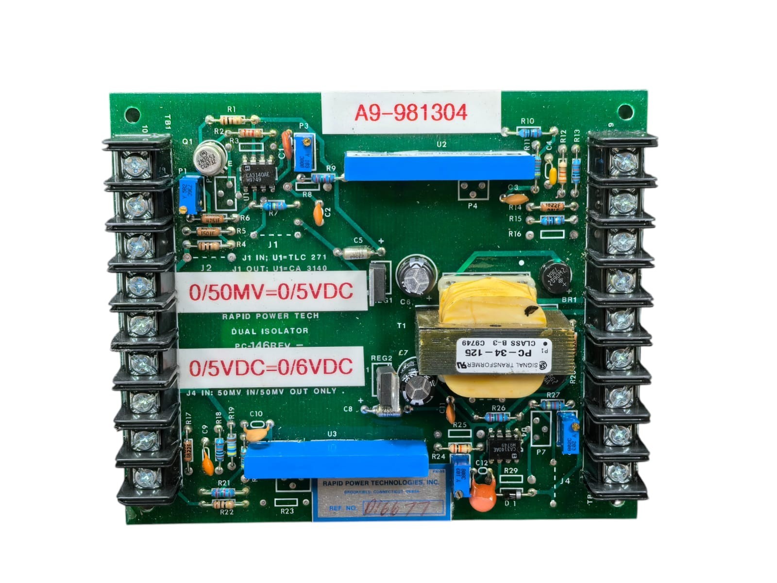 RAPID POWER TECHNOLOGIES A9-981304 DUAL ISOLATOR
