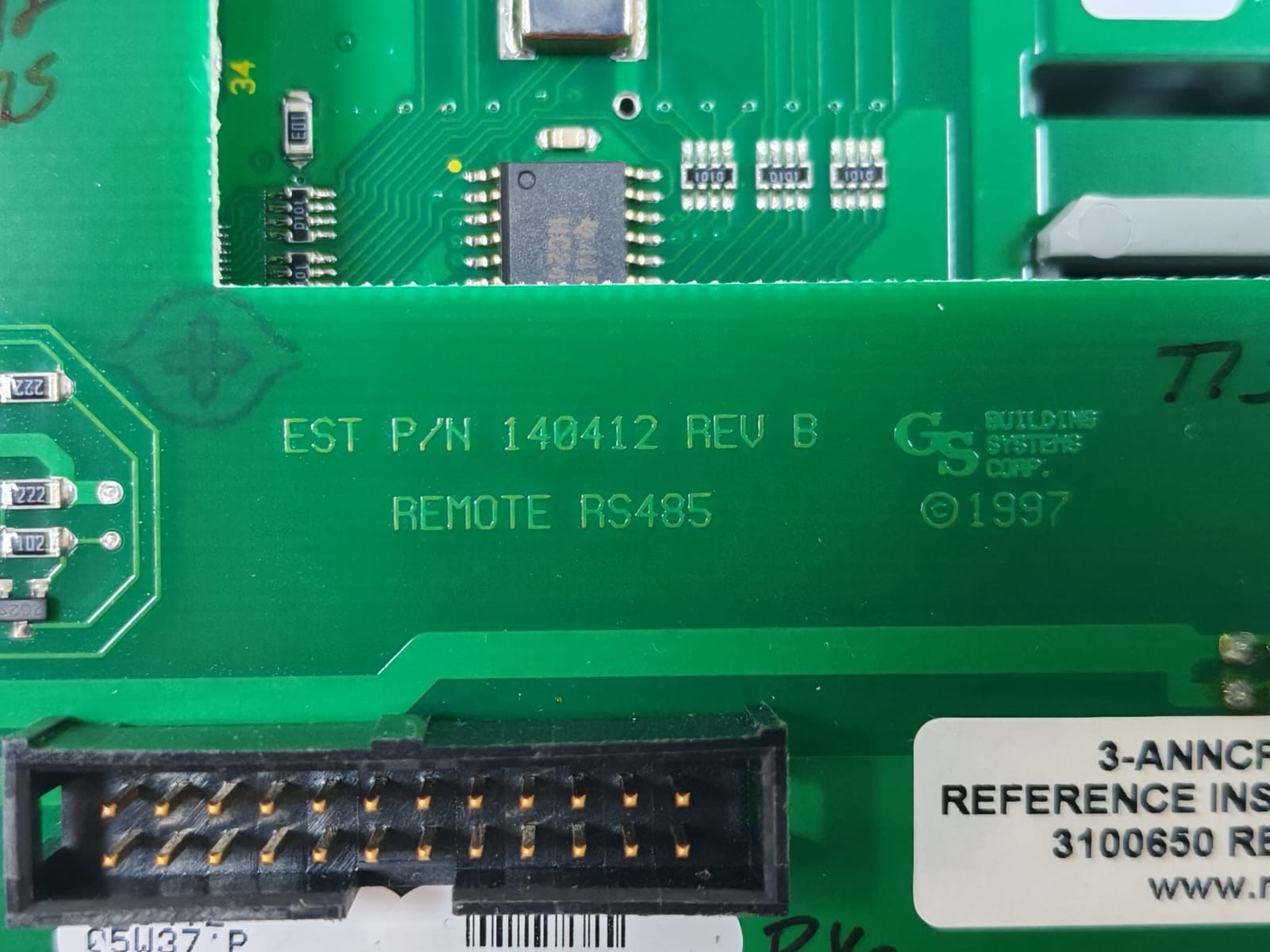 EST 3-ANNCPU3 EST EDWARDS 3-ANNCPU3 CENTRAL ANNUNCIATOR PROCESSOR 7