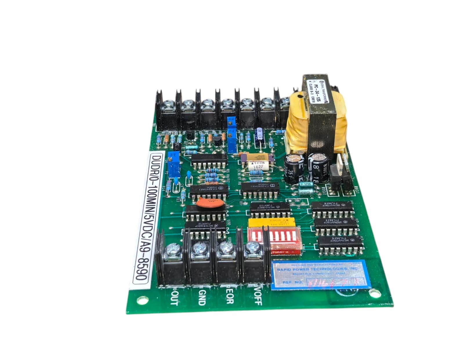 RAPID POWER TECHNOLOGIES DUDR/0-100MIN/5VDC/A9-8590 RAPID POWER TECHNOLOGIES DUDR/0-100MIN/5VDC/A9-8590 7