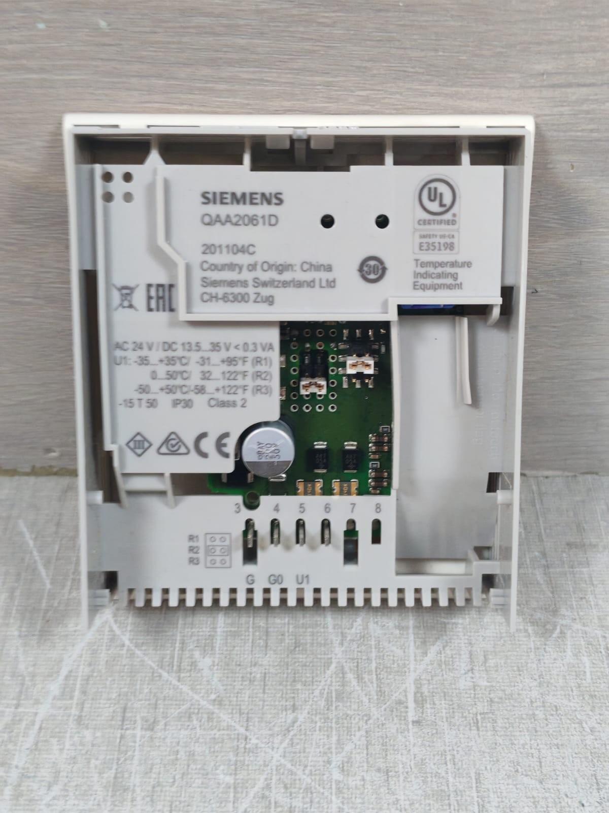 Siemens QAA2061D SIEMENS QAA2061D ROOM TEMPERATURE SENSOR 8