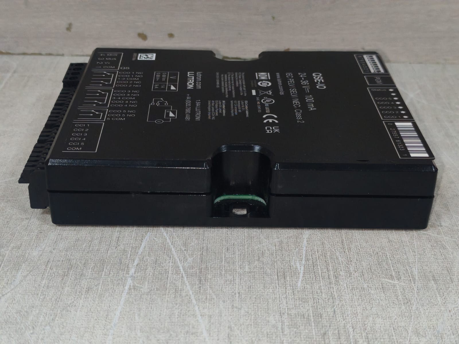 Lutron QSE-IO LUTRON GRAFIK SYSTEMS QSE-IO CONTROL INTERFACE MODULE 24-36V 100MA 7