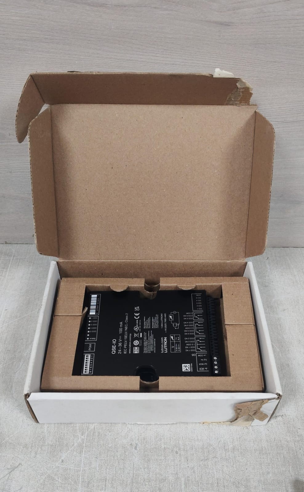Lutron QSE-IO LUTRON GRAFIK SYSTEMS QSE-IO CONTROL INTERFACE MODULE 24-36V 100MA 10