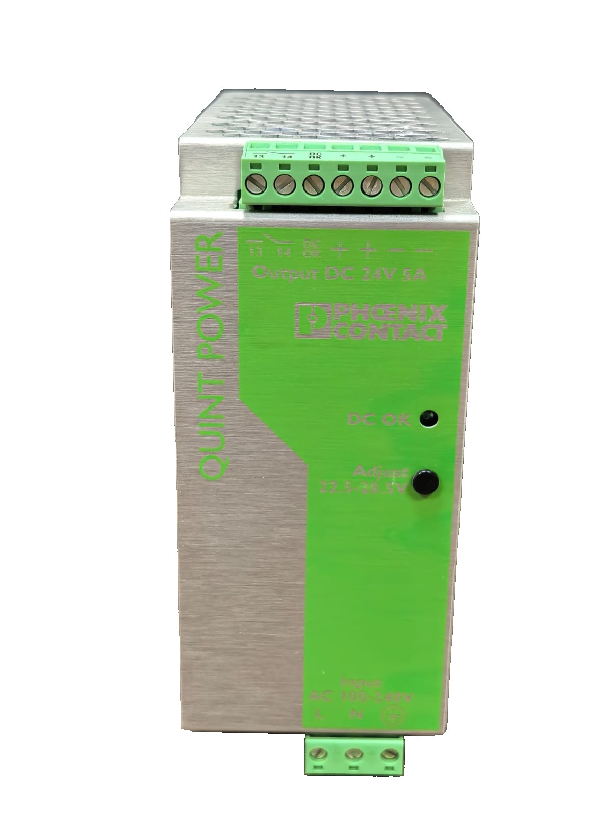Phoenix Contact QUINT-PS-100-240AC/24DC/5 PHOENIX CONTACT QUINT-PS-100-240AC/24DC/5 POWER SUPPLY 2938581 2