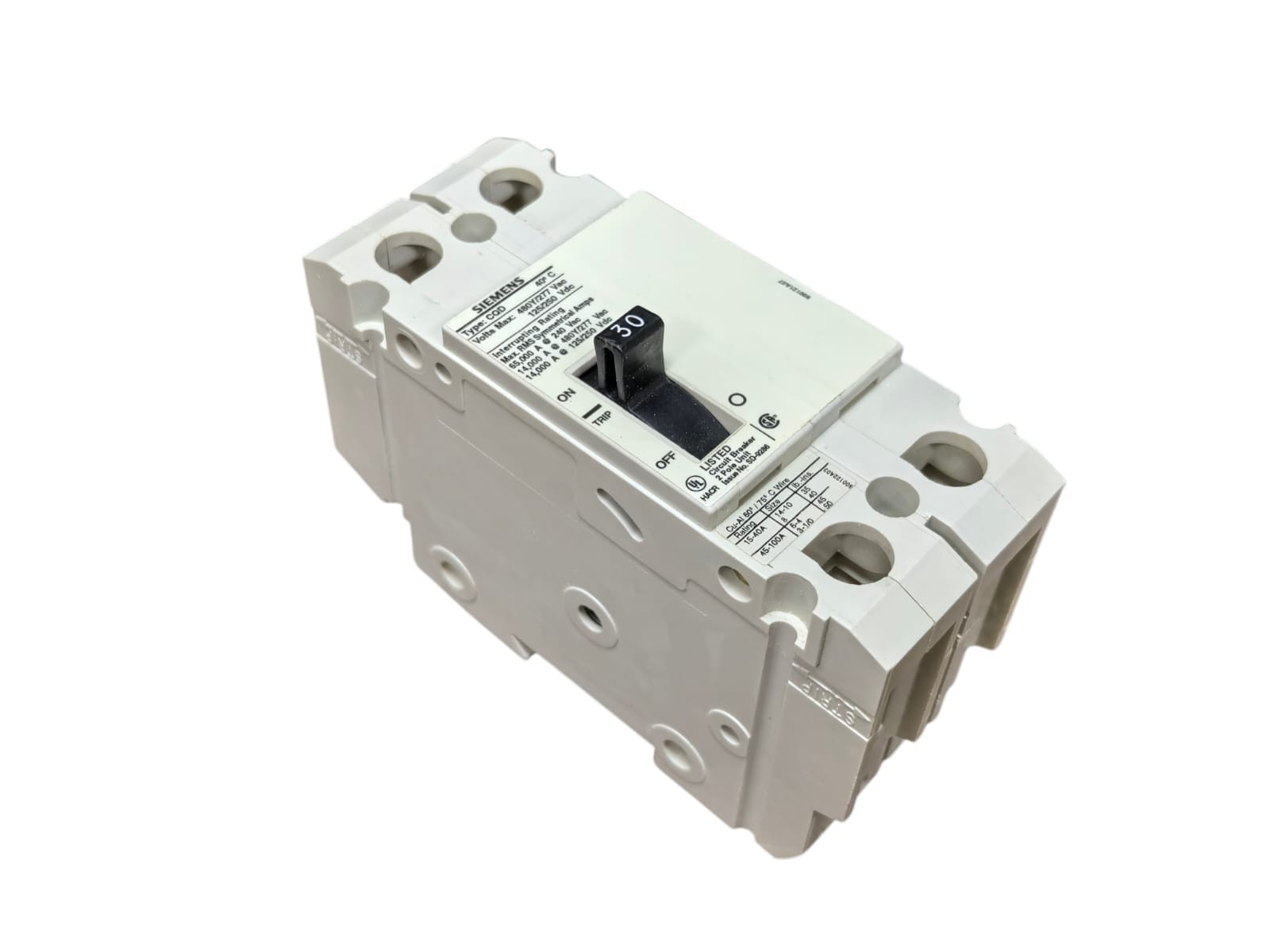 Siemens CQD/CQD230 SIEMENS CQD/CQD230 CIRCUIT BREAKER 10