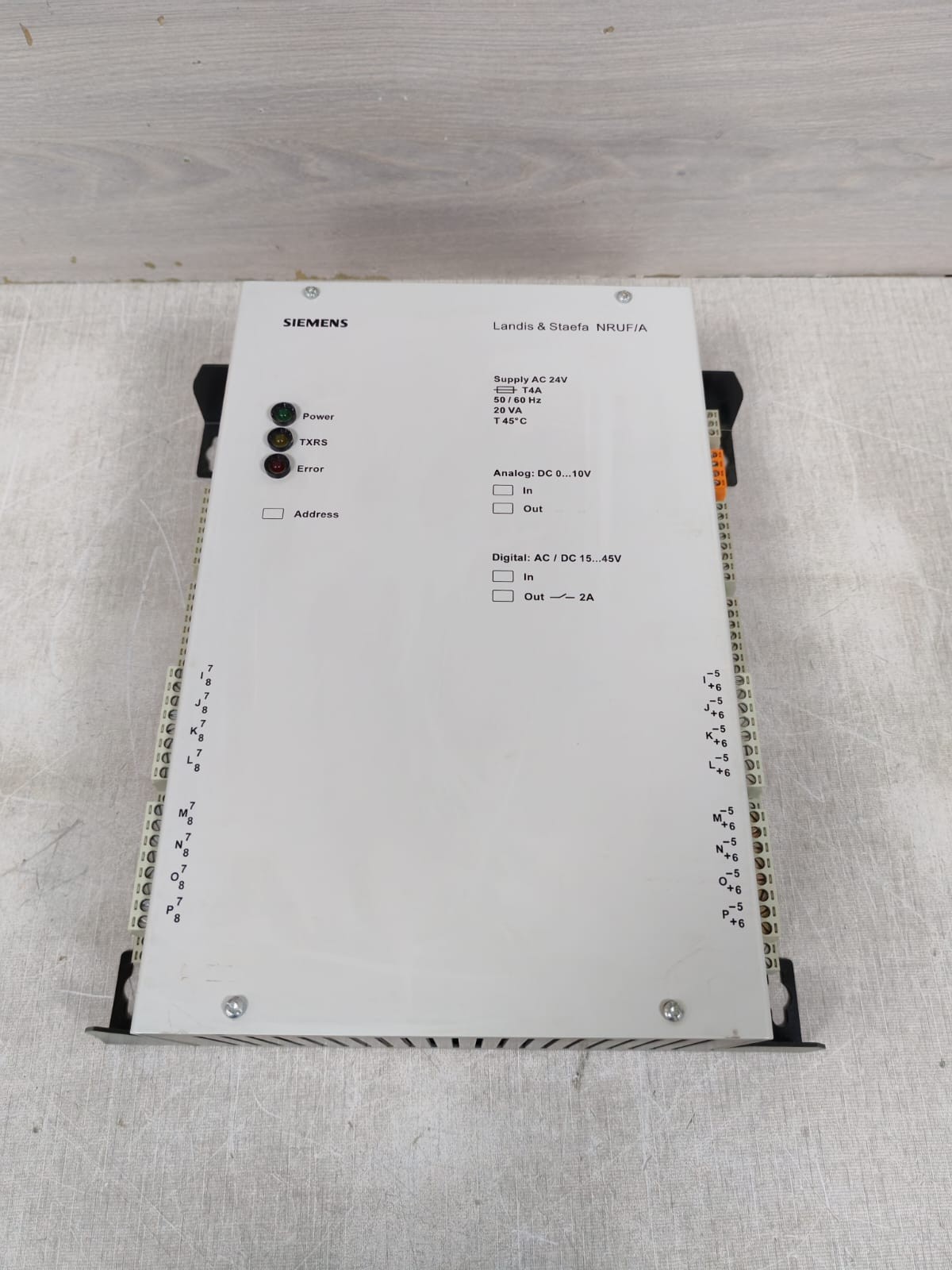 SIEMENS LANDIS & STAEFA NRUF/A SIEMENS LANDIS & STAEFA NRUF/A CONTROLLER AC 24V 9