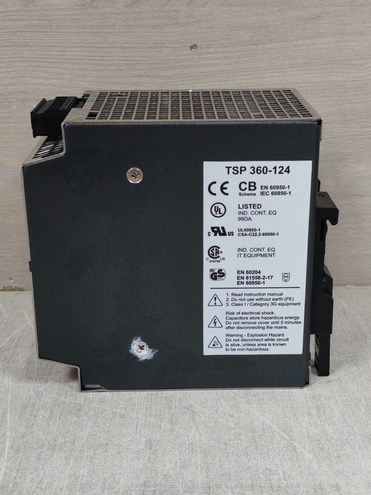 TRACOPOWER TSP 360-124 TRACO POWER TSP 360-124 INDUSTRIAL POWER SUPPLY 115-230VAC 8