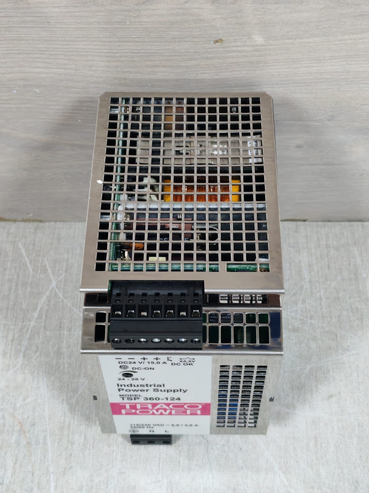 TRACOPOWER TSP 360-124 TRACO POWER TSP 360-124 INDUSTRIAL POWER SUPPLY 115-230VAC 10