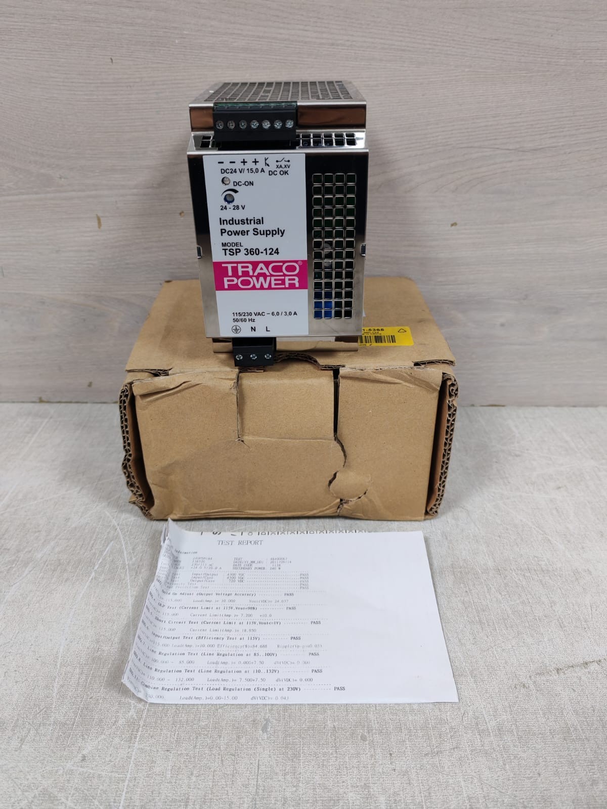 TRACO POWER TSP 360-124 INDUSTRIAL POWER SUPPLY 115-230VAC