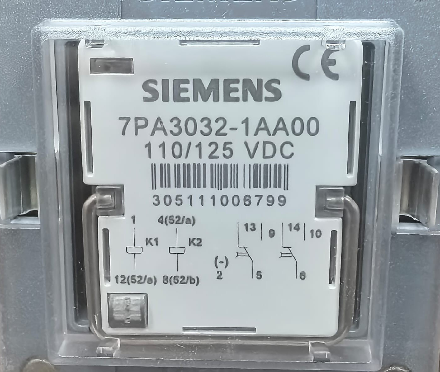 Siemens 7PA3032-1AA00-1 SIEMENS 7PA3032-1AA00-1 TRIP CIRCUIT SUPERVISION RELAY 2 NC/NO WITH SOCKET 3