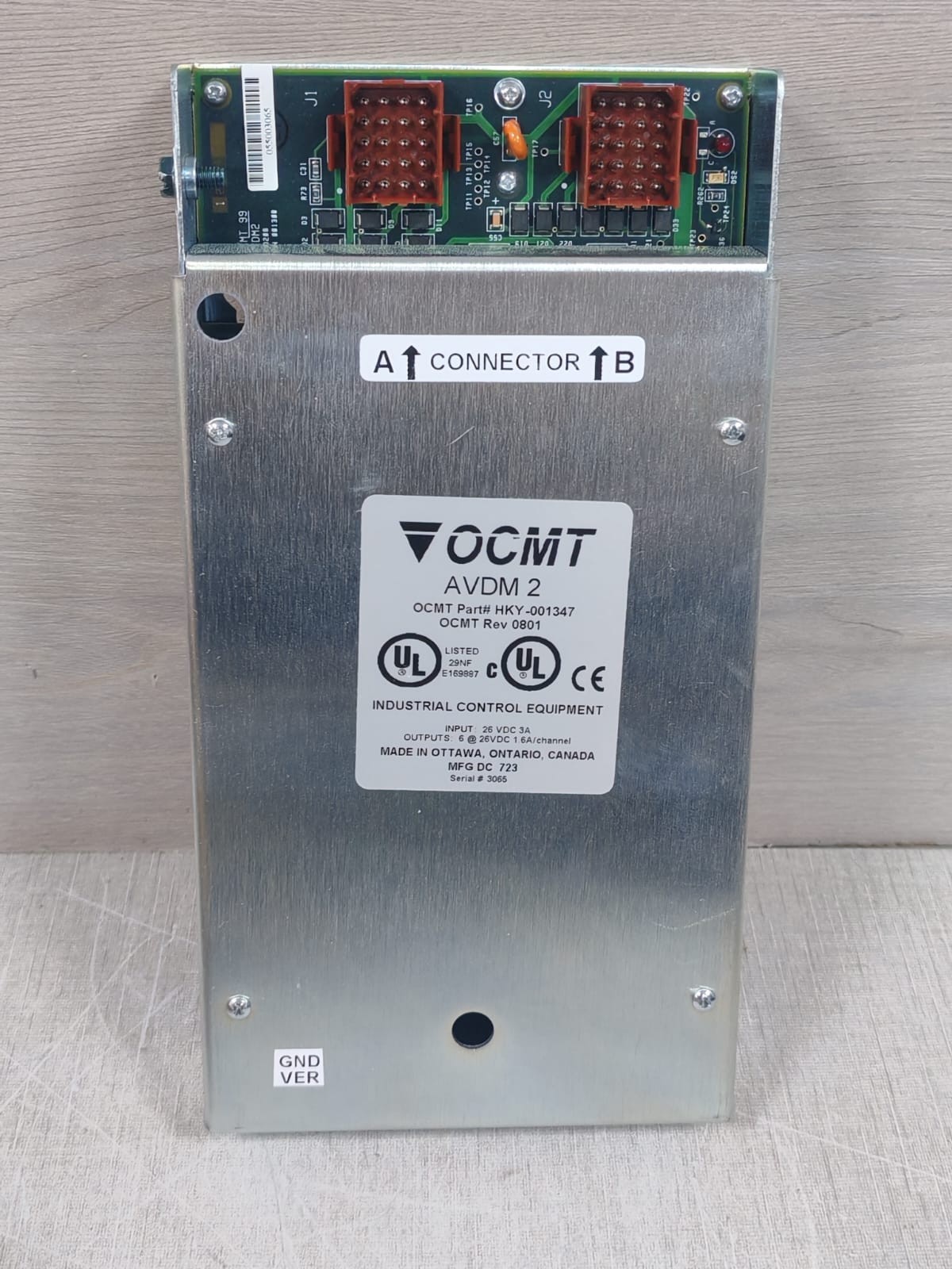 OCMT HKY-001347 OCMT AVDM 2 HKY-001347 REV 0801 CONTROL MODULE 2