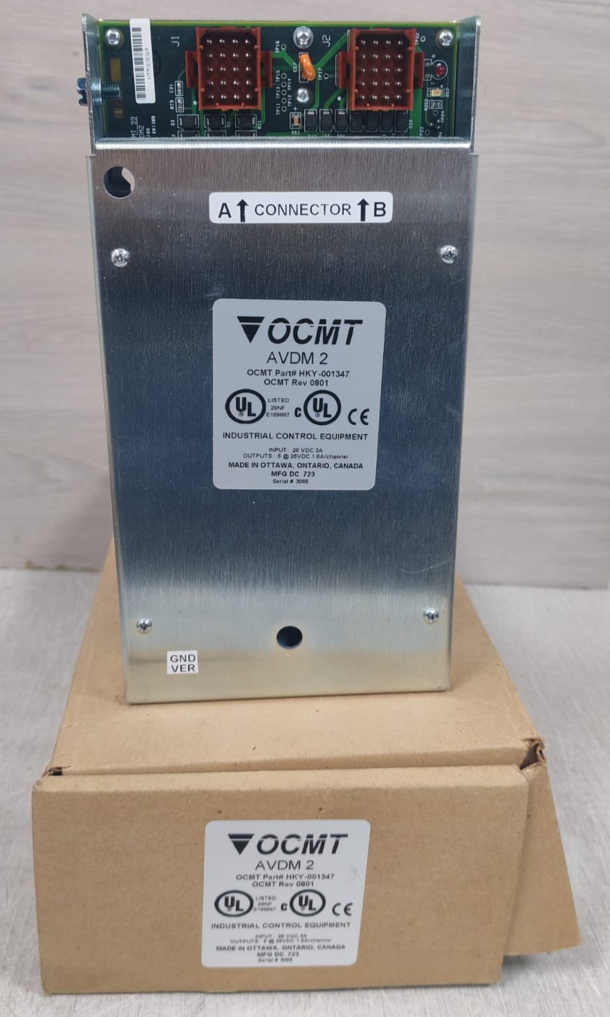 OCMT AVDM 2 HKY-001347 REV 0801 CONTROL MODULE