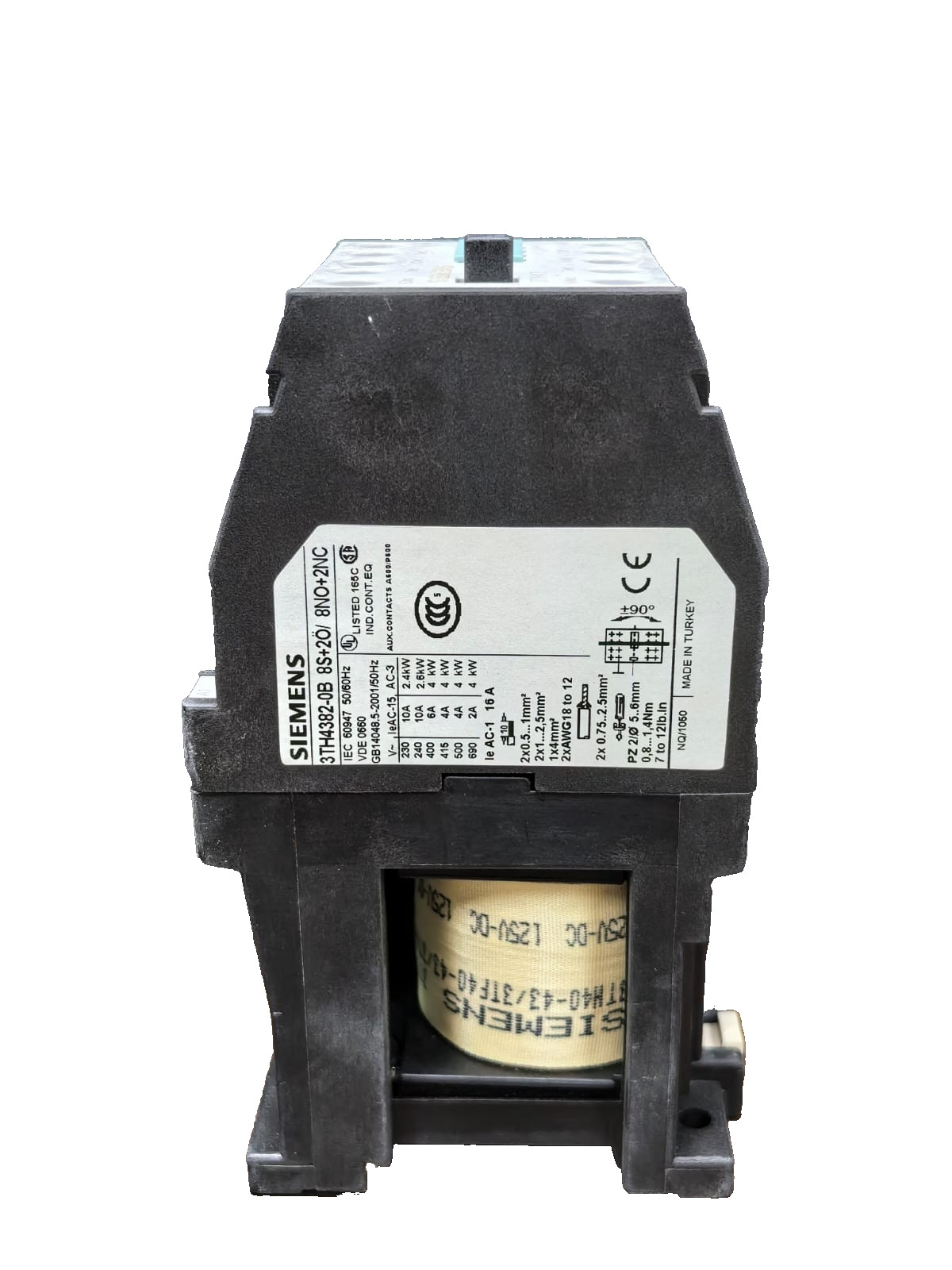 Siemens 3TH4382-0B SIEMENS 3TH4382-0B CONTACTOR RELAY 8S+2O/8NO+2NC 5
