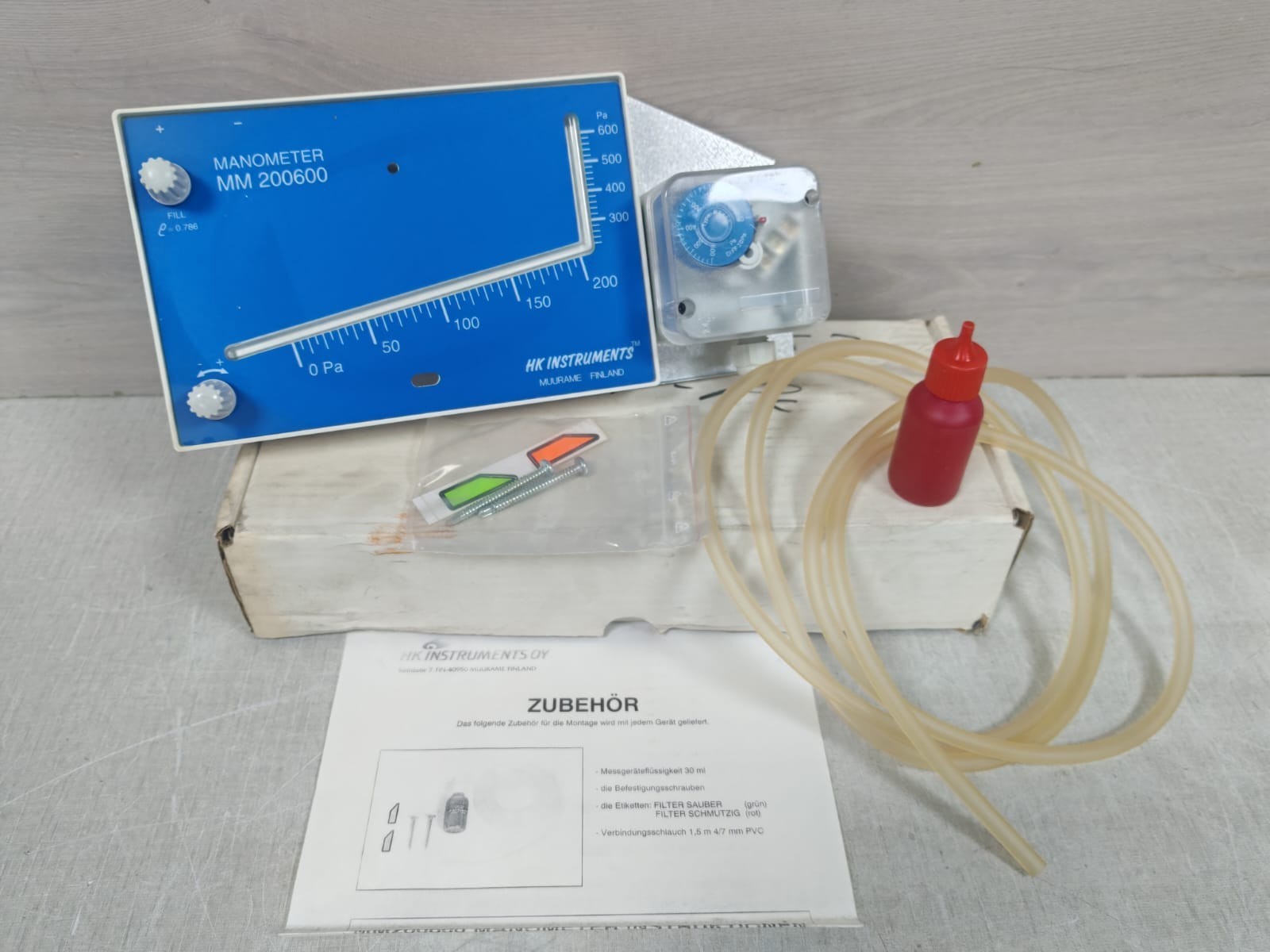 HK INSTRUMENTS 200600 HK INSTRUMENTS MANOMETER MM 200600 2