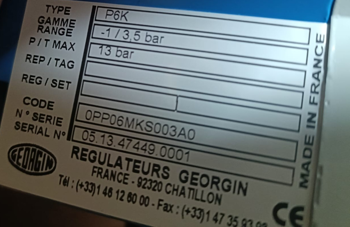 GEORGIN P6K GEORGIN P6K 13BAR PRESSURE SWITCH 3