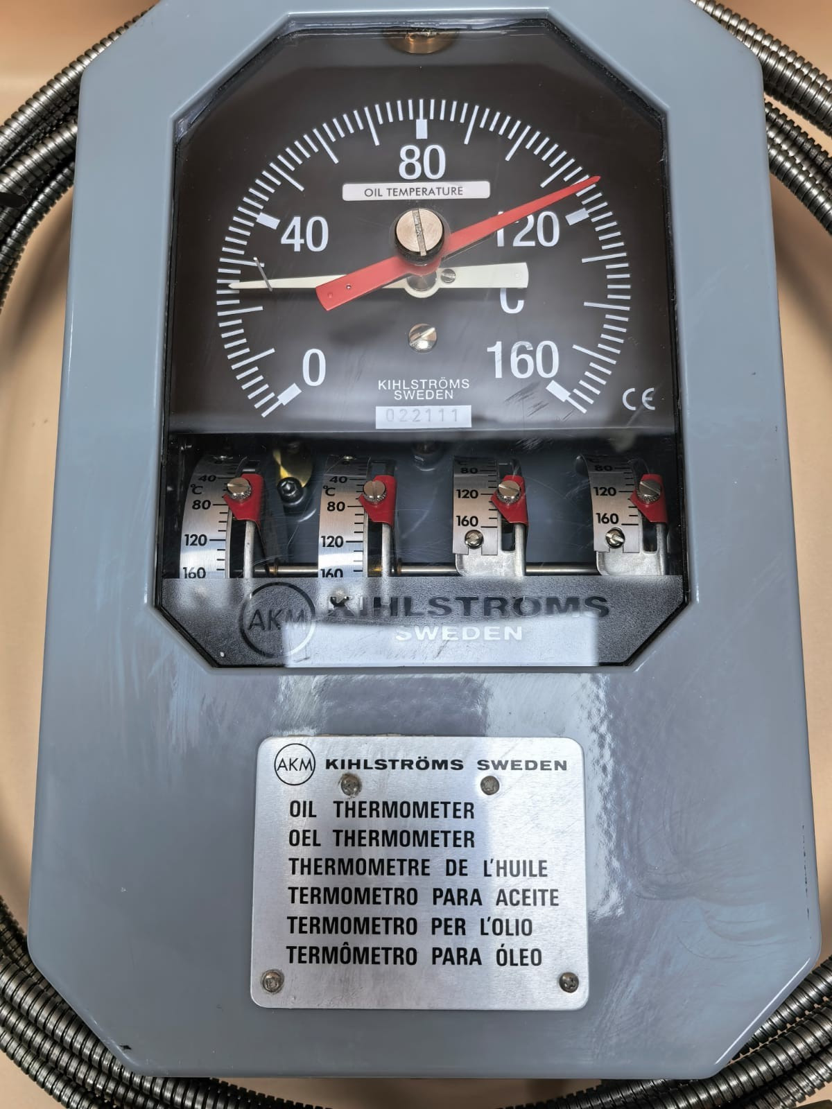AKM 34.4.06 AKM KIHLSTROMS 34.4.06 16X-7,0 OIL THERMOMETER 4