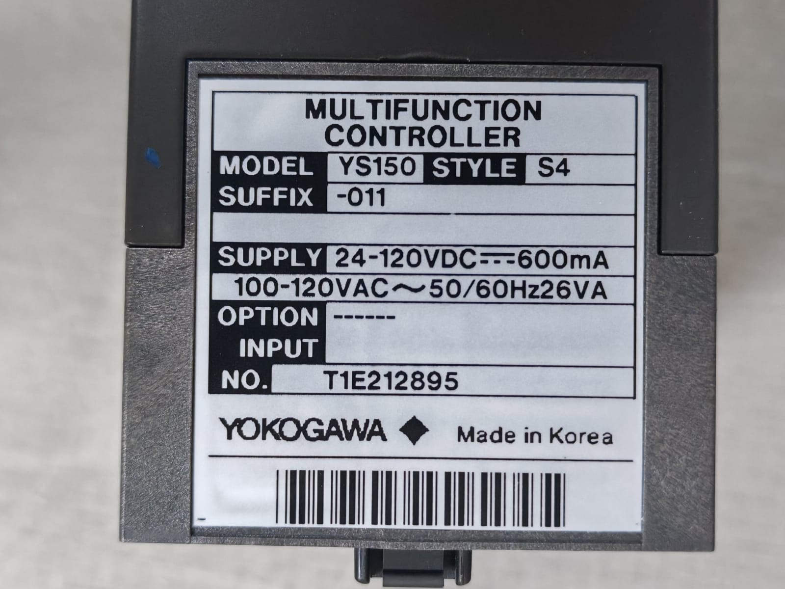 Yokogawa YS150-011 S4 YOKOGAWA YS150-011 S4 MULTIFUNCTION CONTROLLER YS150 -011 S4 4