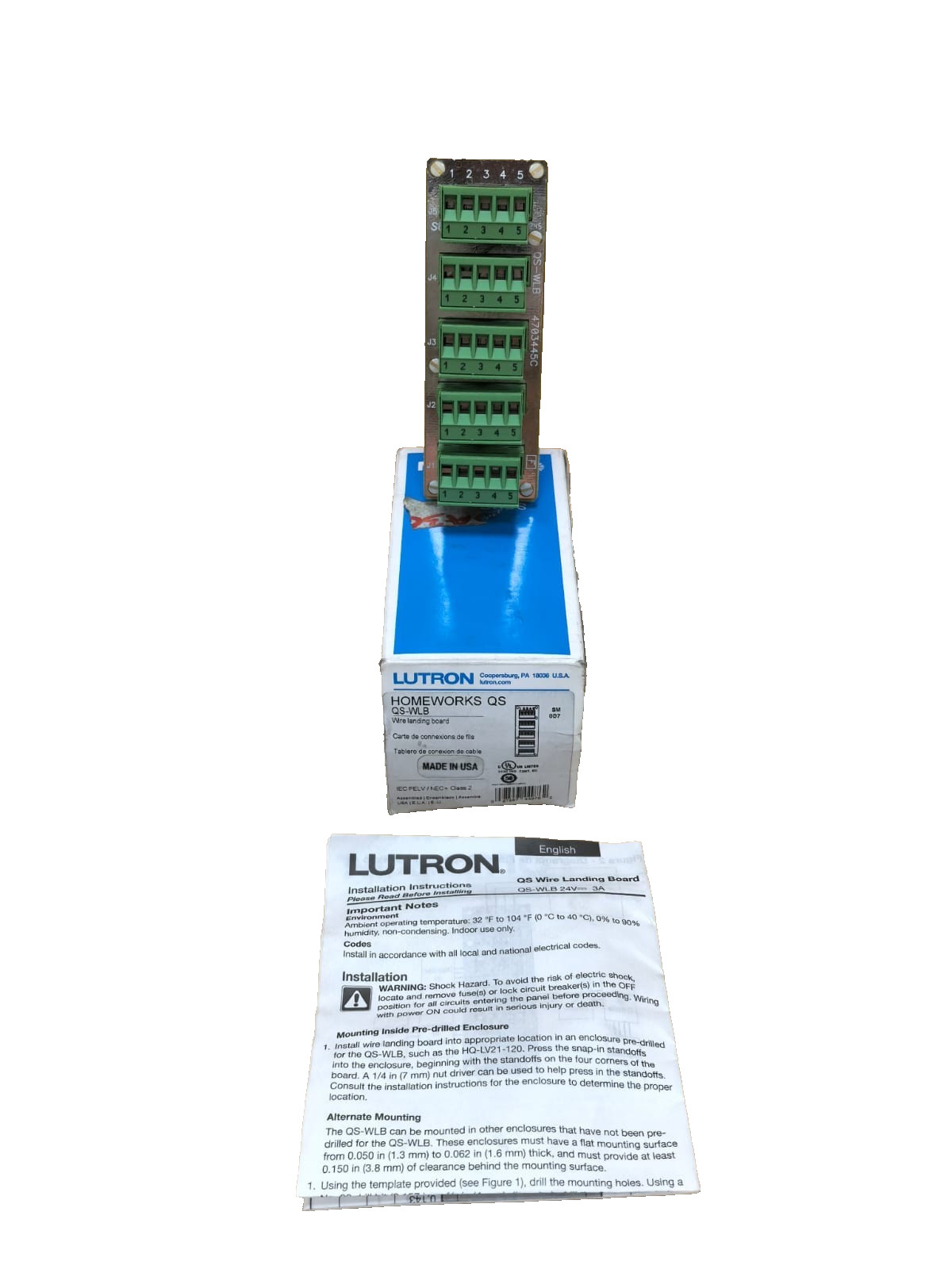 LUTRON QS-WLB WIRE LANDING BOARD 4703445C