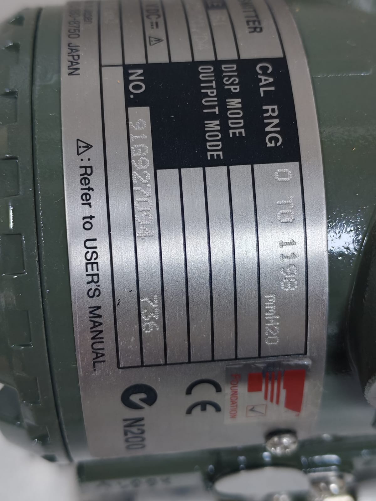 YOKOGAWA EJA 110A S1 YOKOGAWA EJA 110A S1 / EMM5C-99DB/KF25/X1/D4 DPharp TRANSMITTER 10