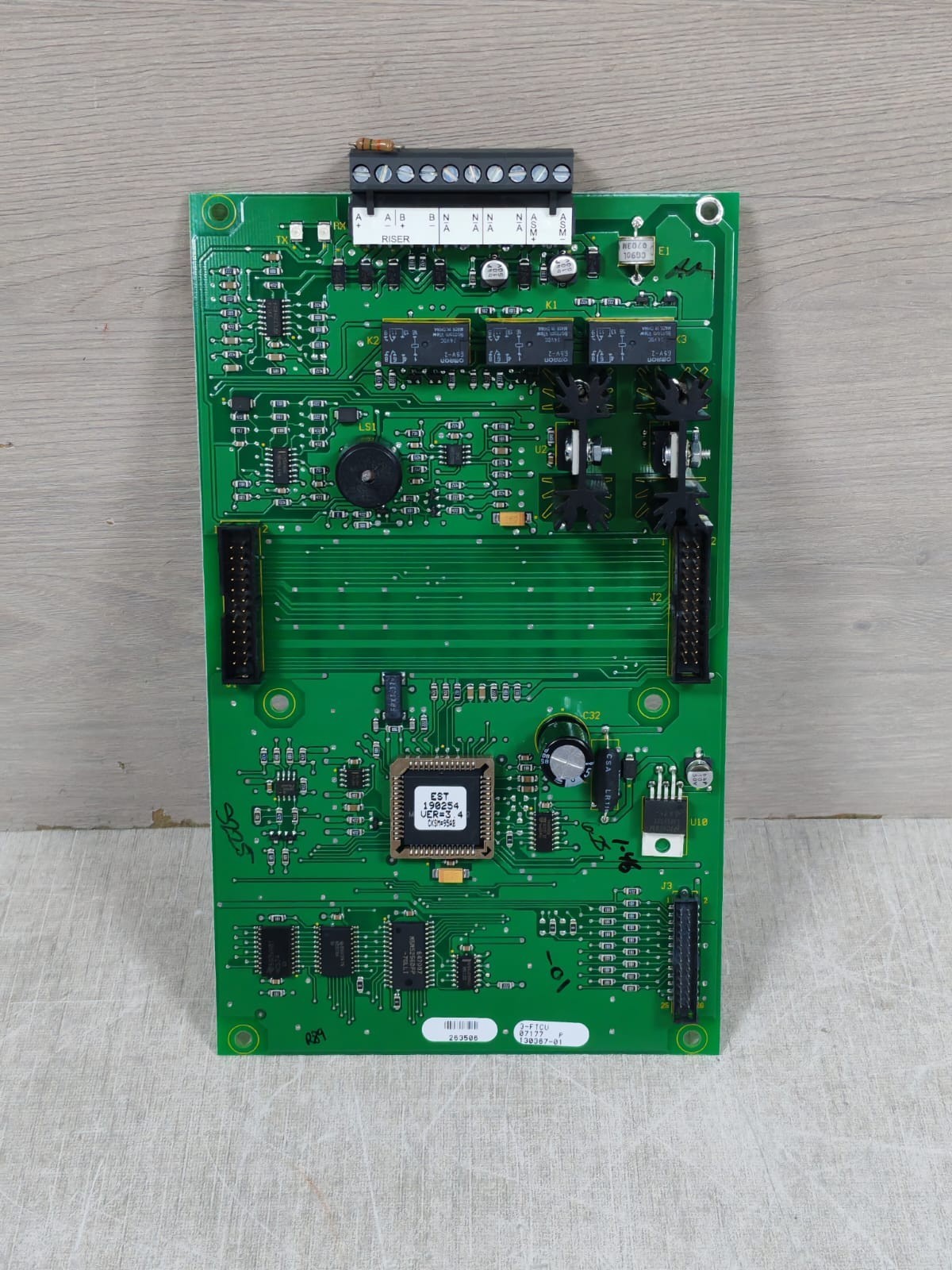 EDWARDS EST 3-FTCU 140367 REV 03 CONTROL PANEL BOARD