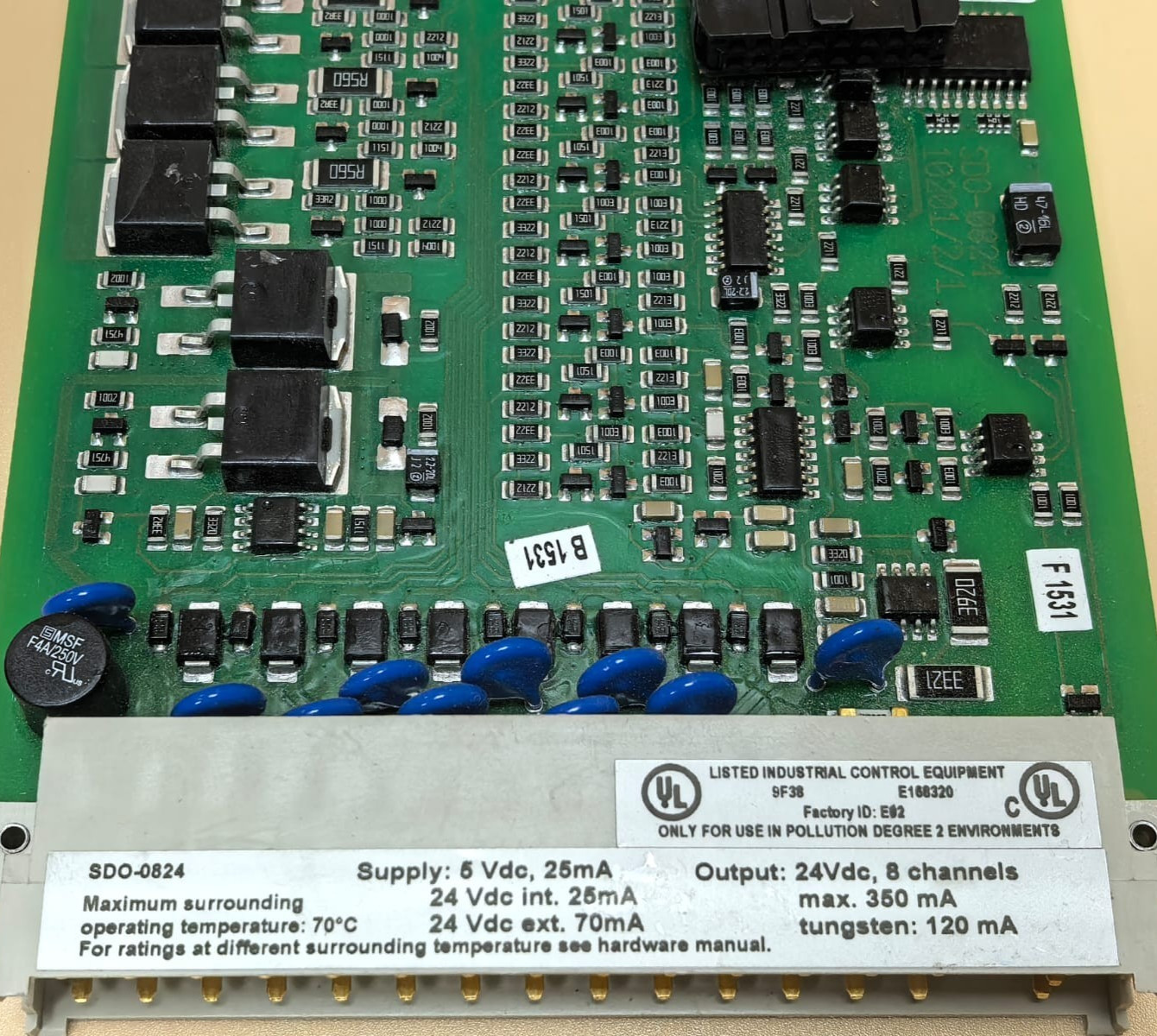 Honeywell SDO-0824 HONEYWELL SDO-0824 CC V1.4 SAFE DIGITAL OUTPUT MODULE 4