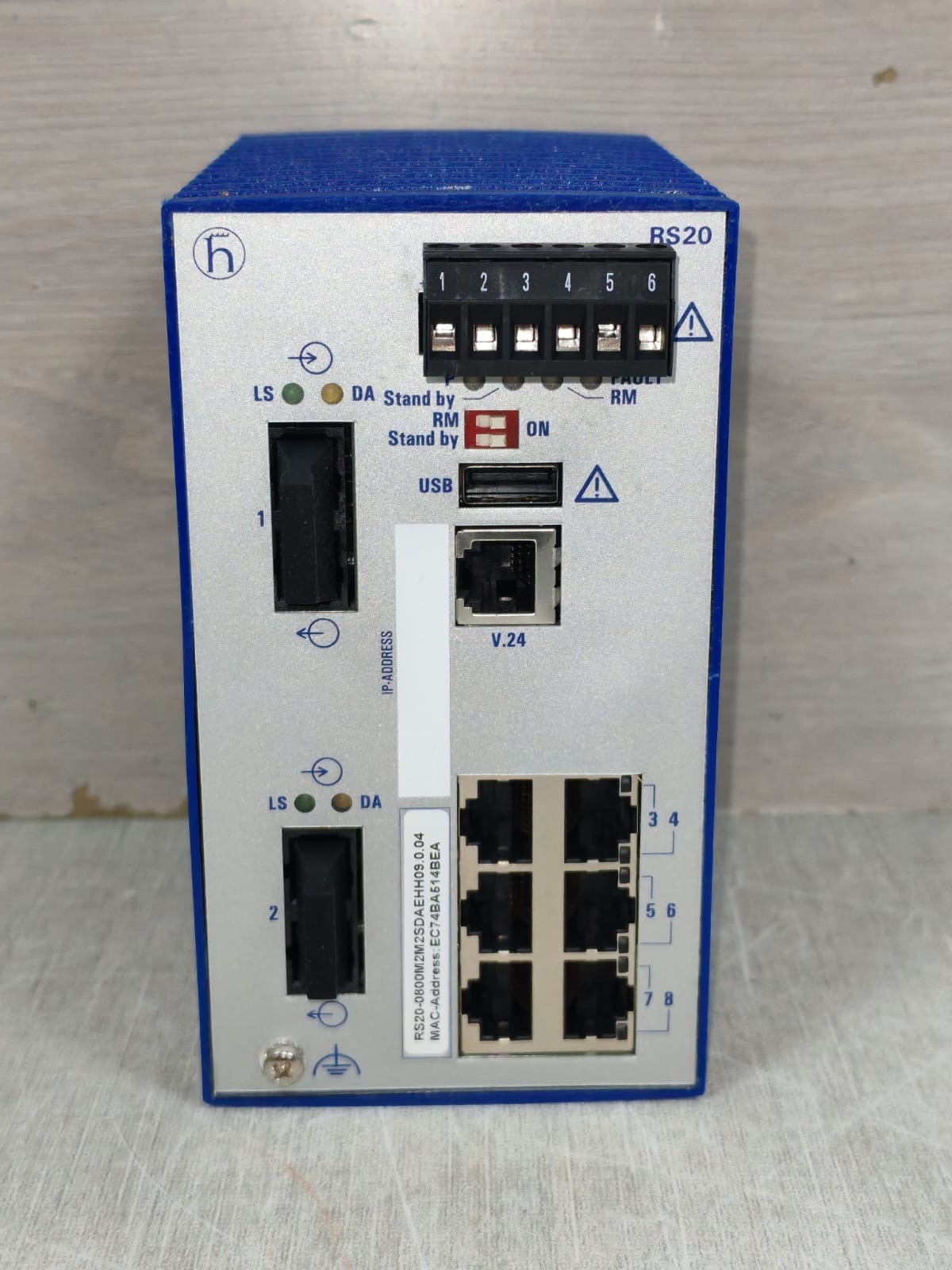 HIRSCHMANN RS20-0800M2MSDAEHH09.0.04 HIRSCHMANN RS20 / RS20-0800M2MSDAEHH09.0.04 RAIL SWITCH 2